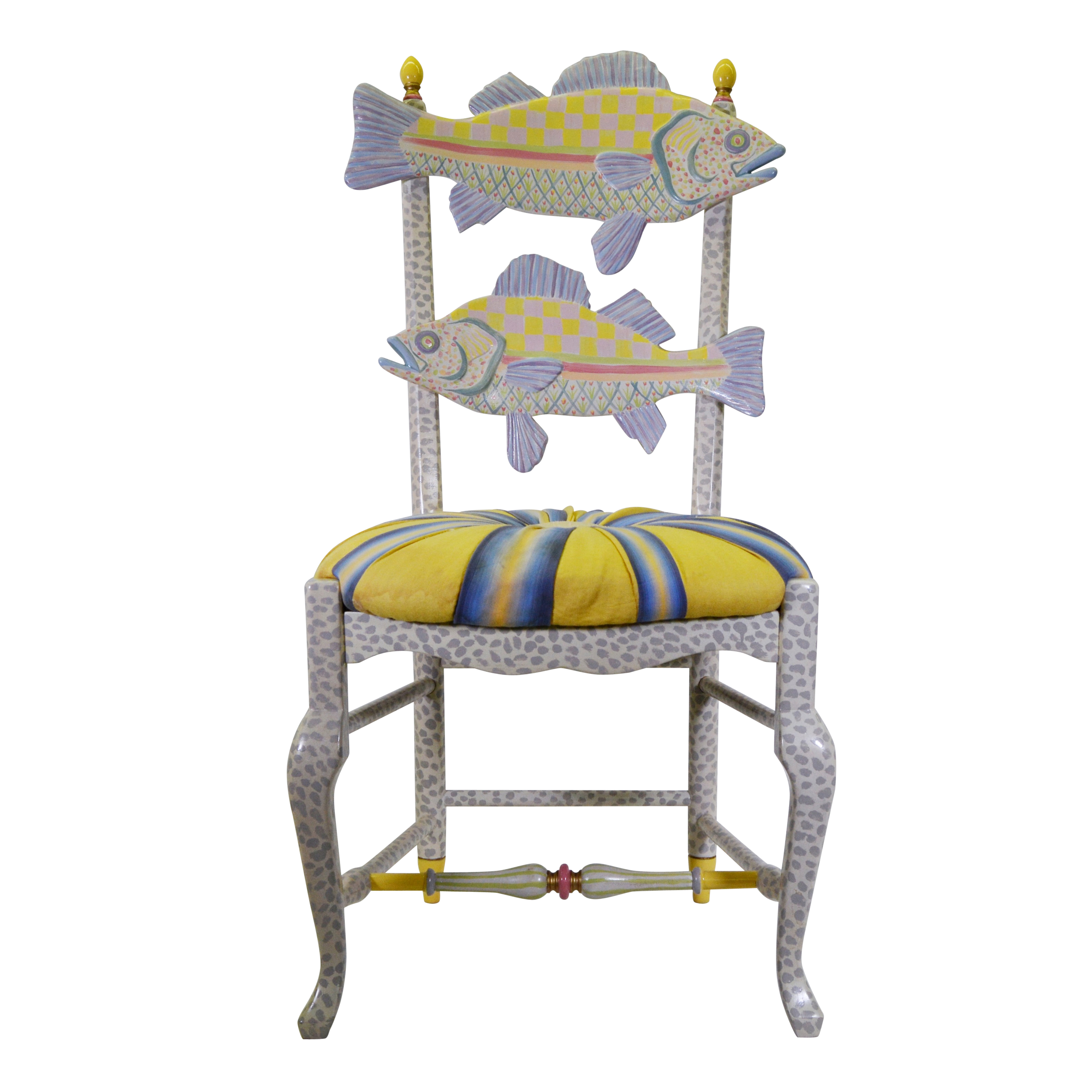 mackenzie childs fish chair