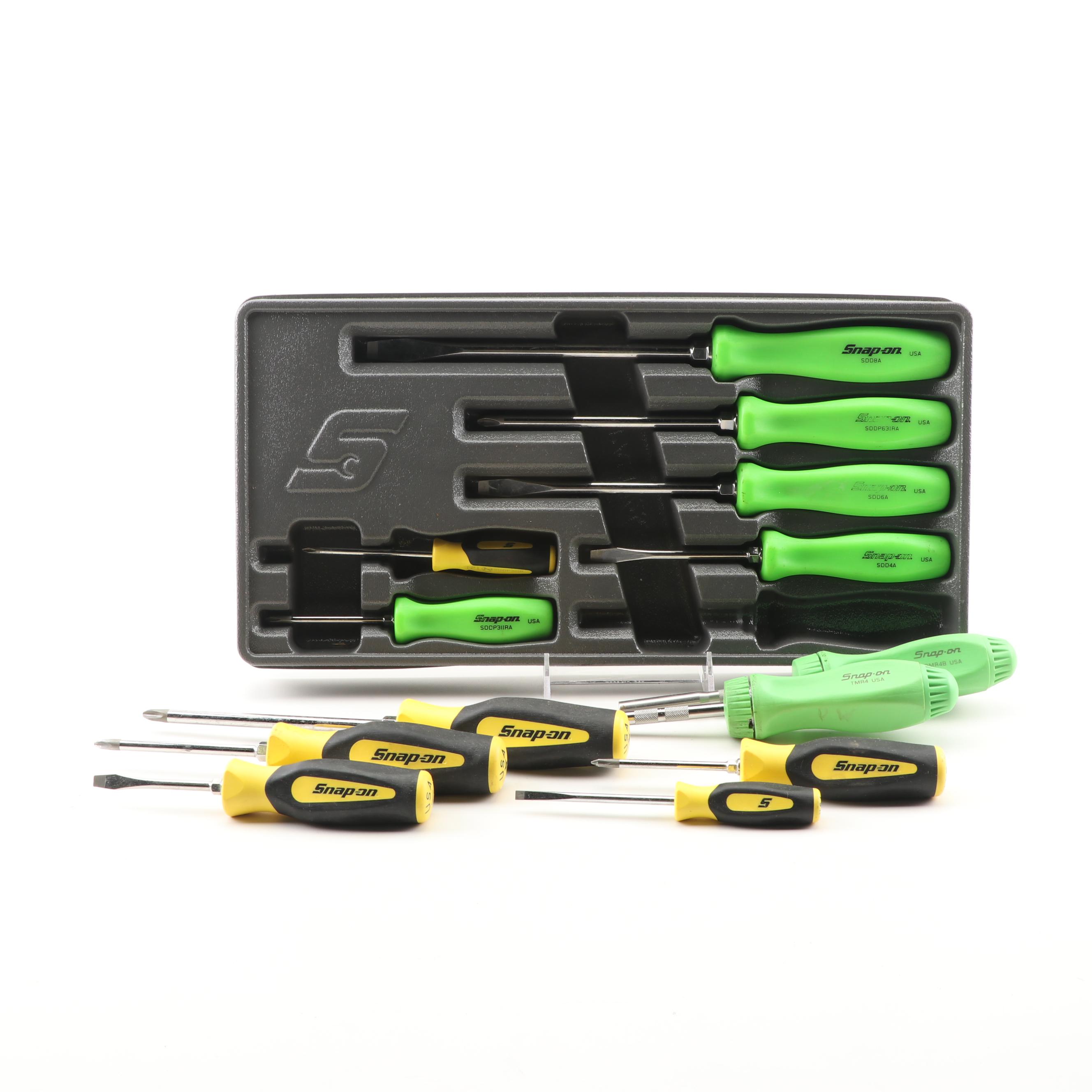 Snapon Screwdriver Set with Additional Snapon Screwdrivers EBTH