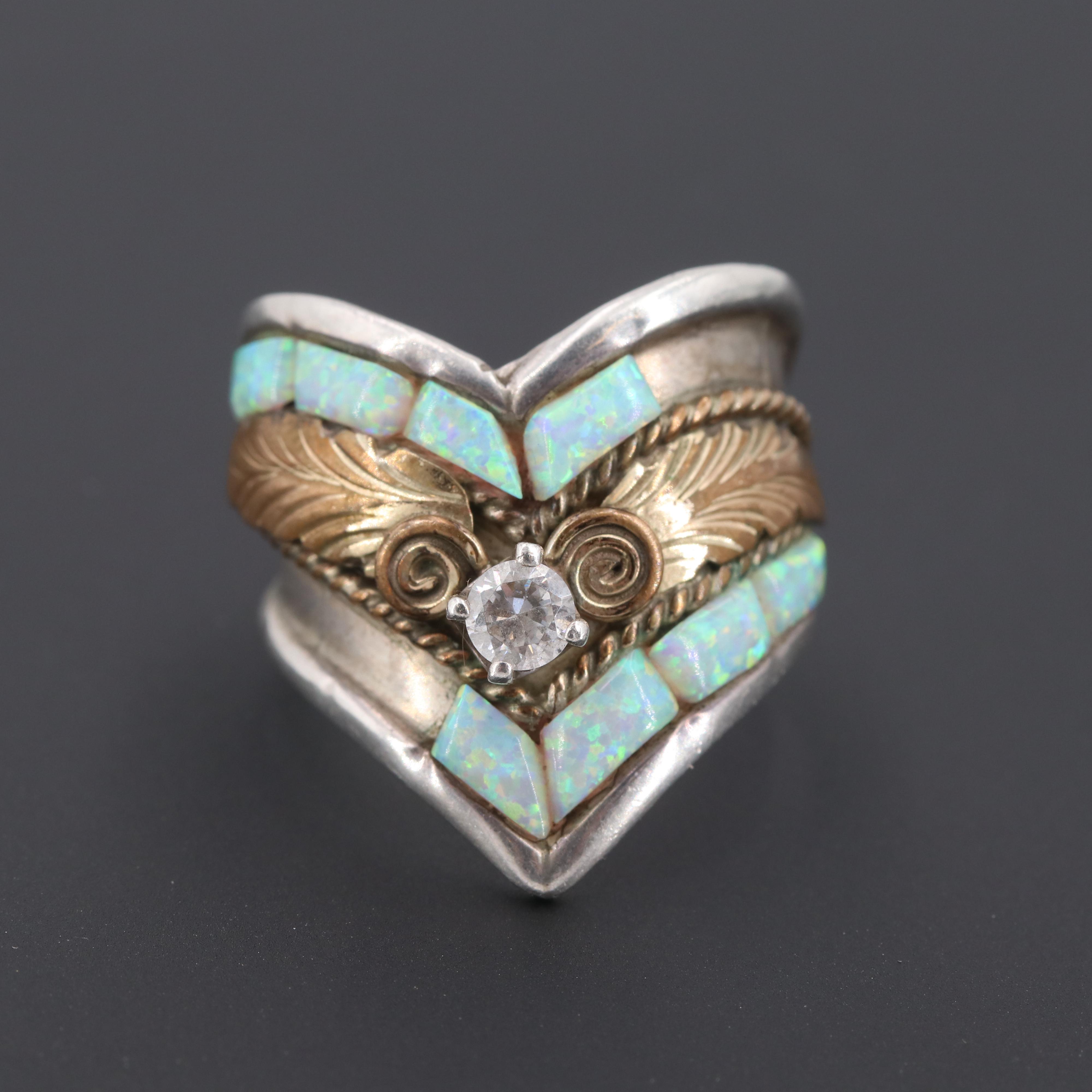 s ray sterling ring