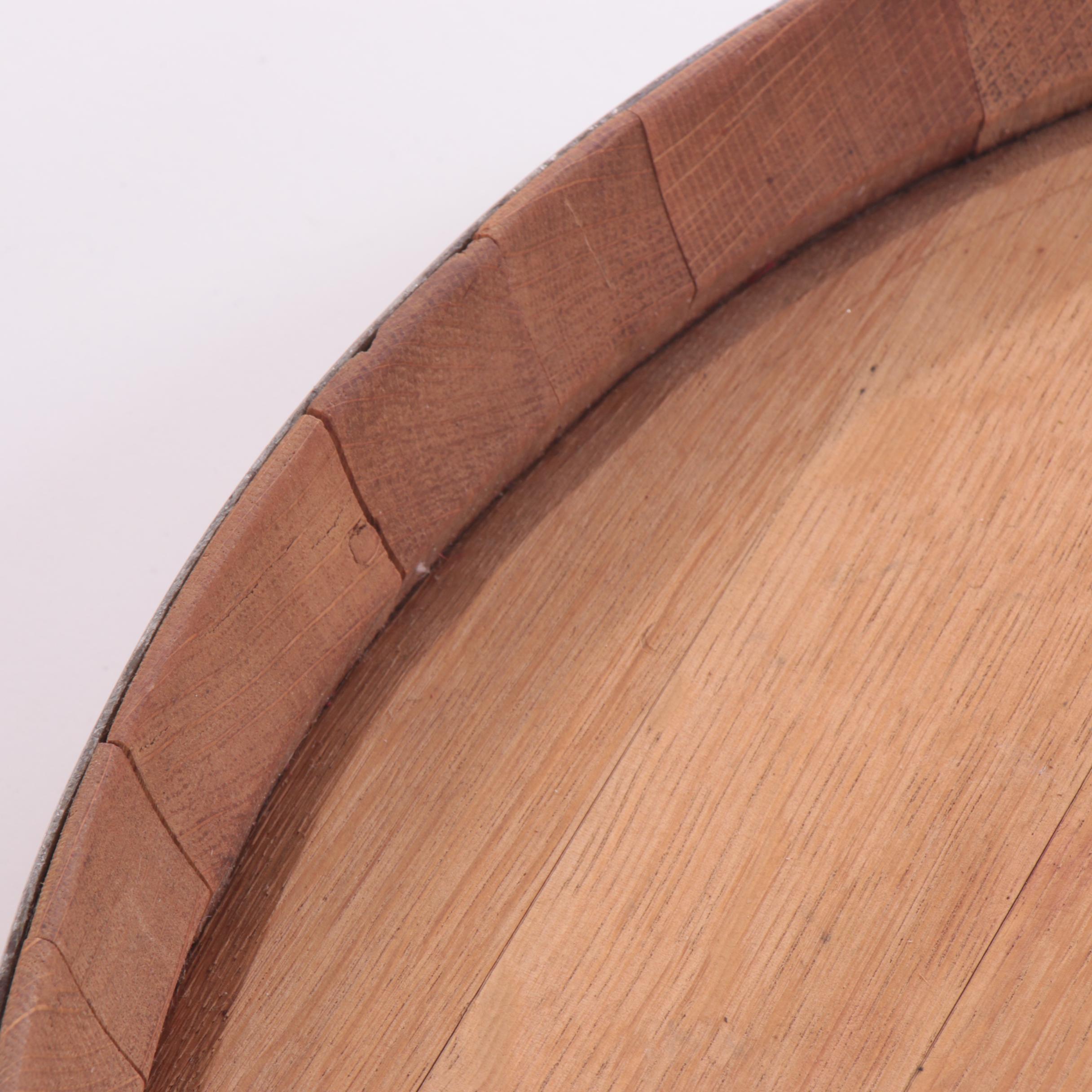 Tonnellerie Reclaimed Wine Barrel Lid Lazy Susan EBTH