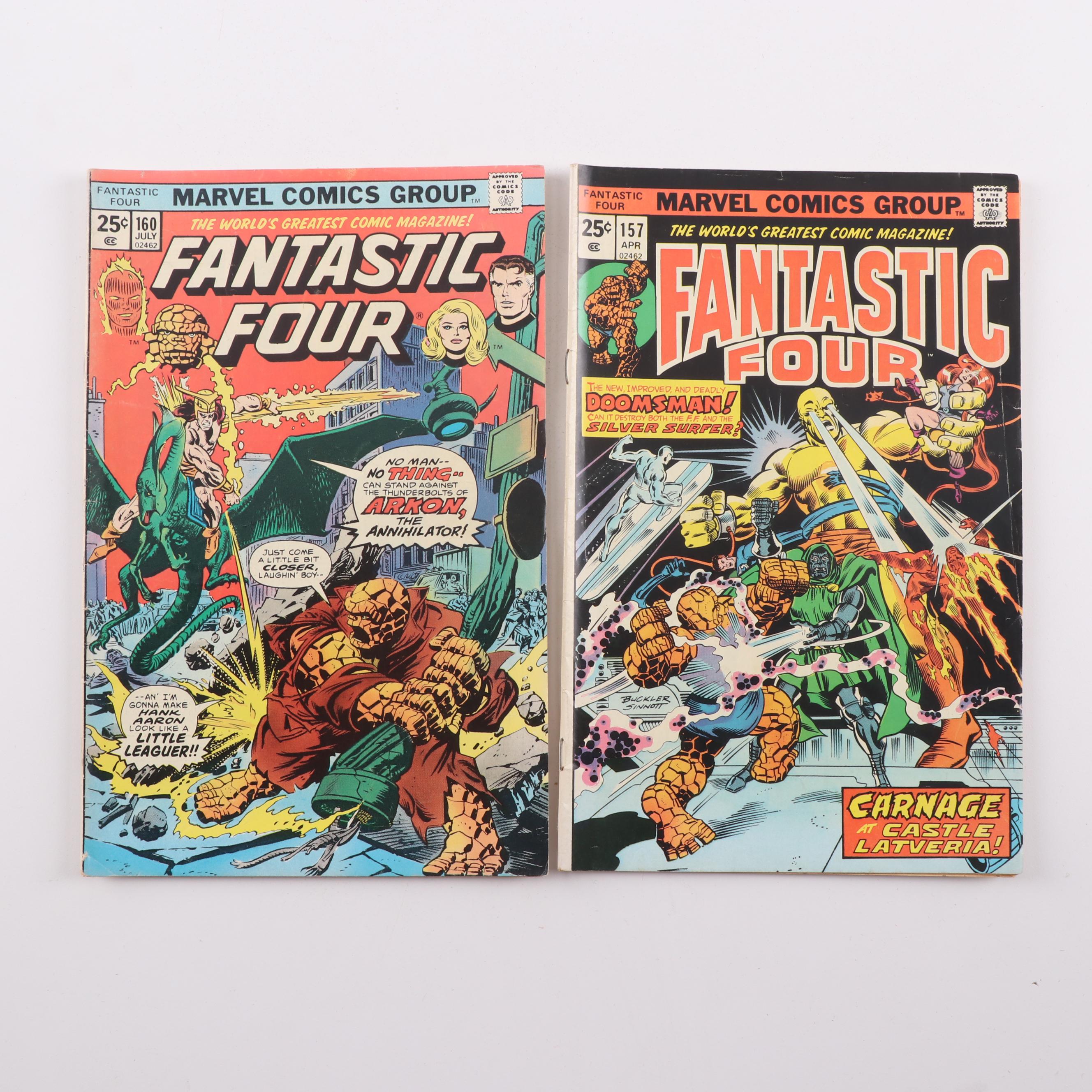 Bronze Age Marvel Comic Books Including The Fantastic Four and Others