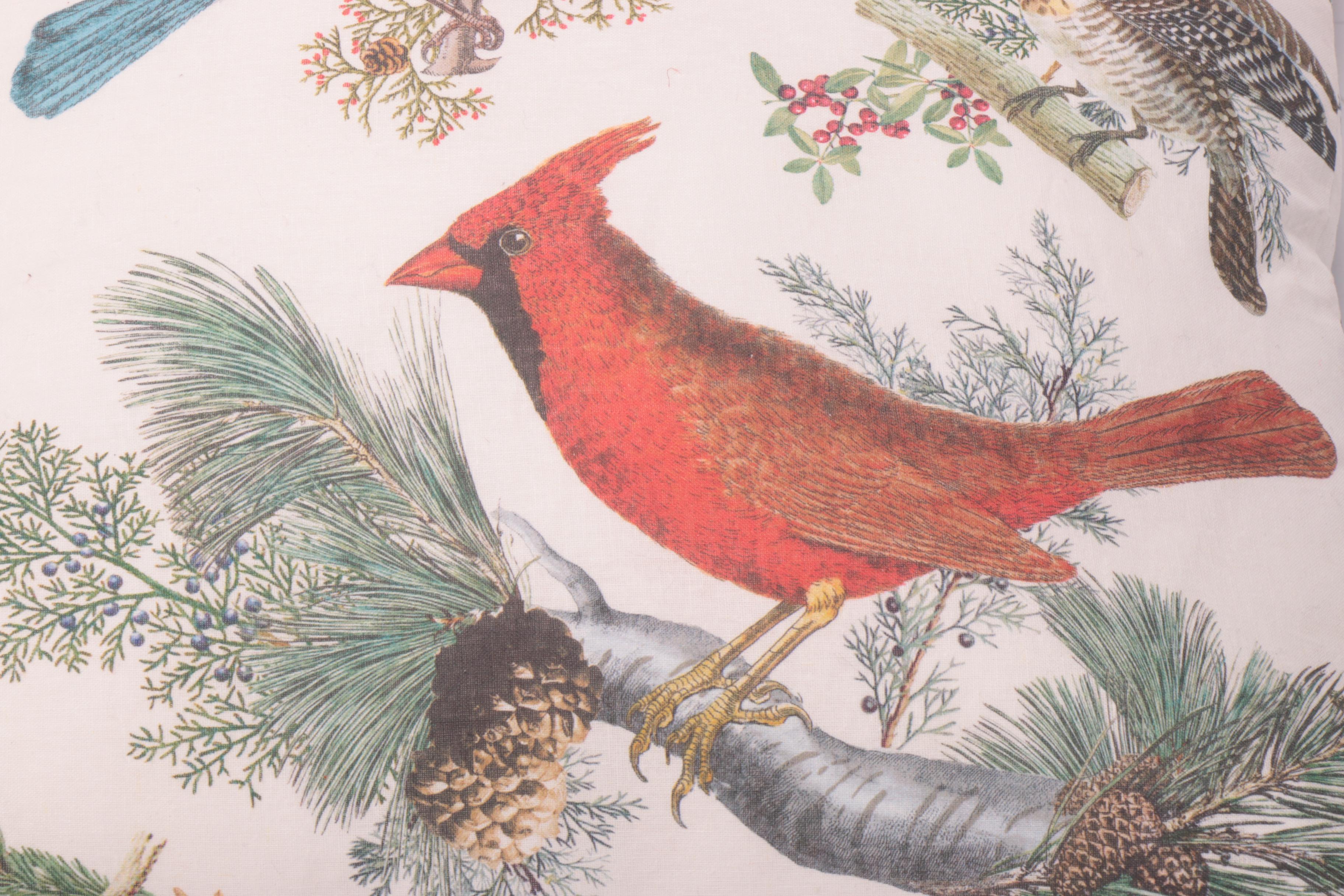 Winter Bird Themed Throw Pillows EBTH