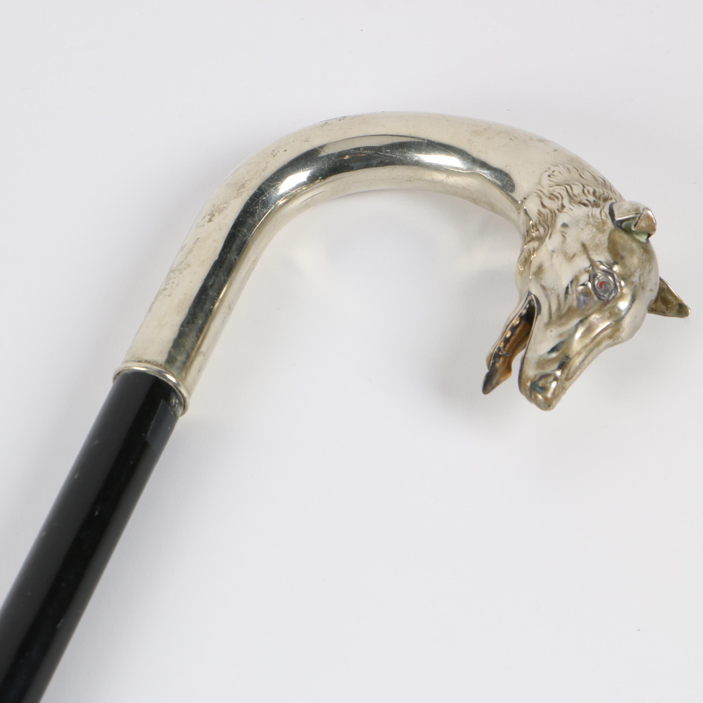 "Dark Shadows" Barnabas Collins Replica Alpacca Wolf Head and Black