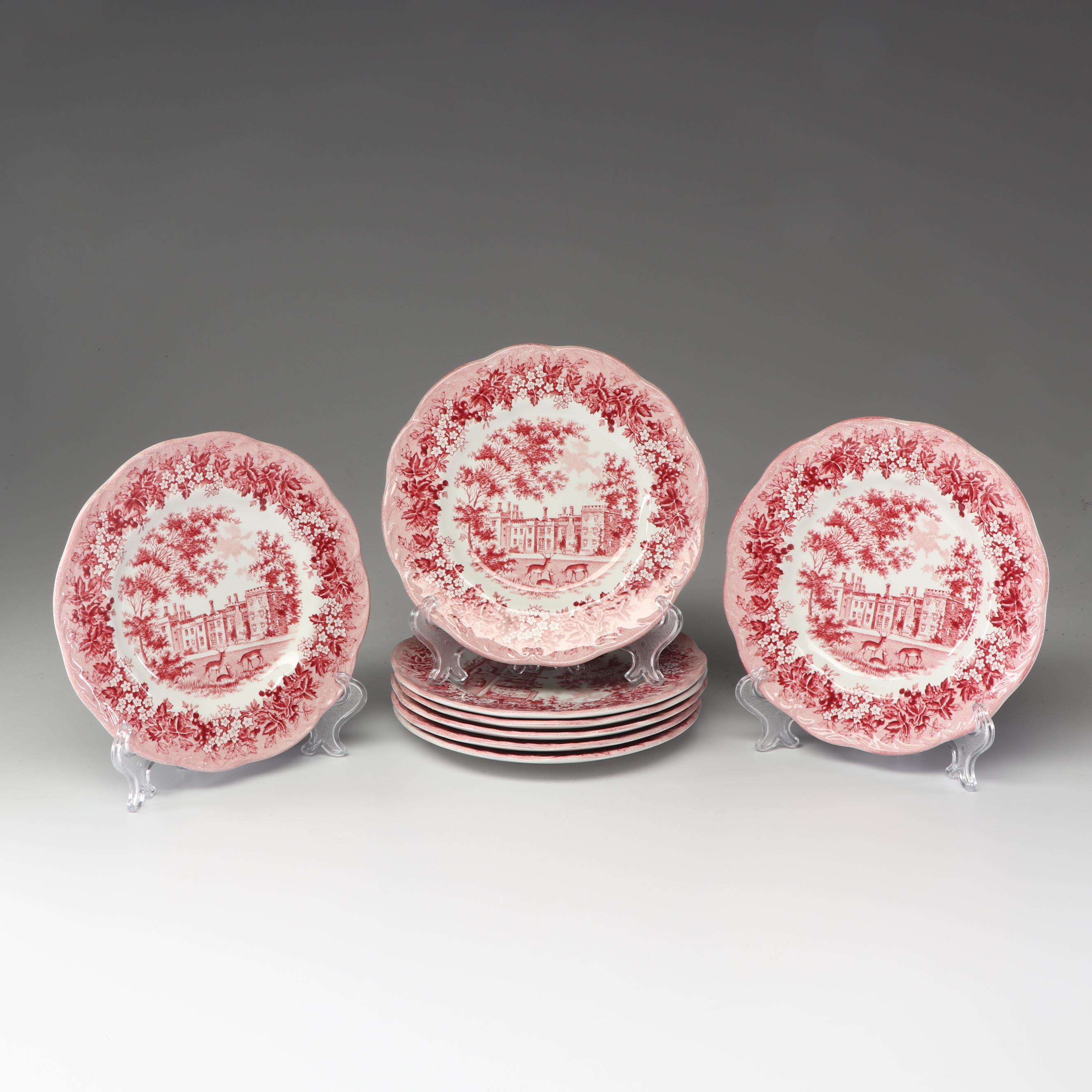 J & G Meakin "Romantic England" Ironstone Dinnerware with Mason's Canister EBTH