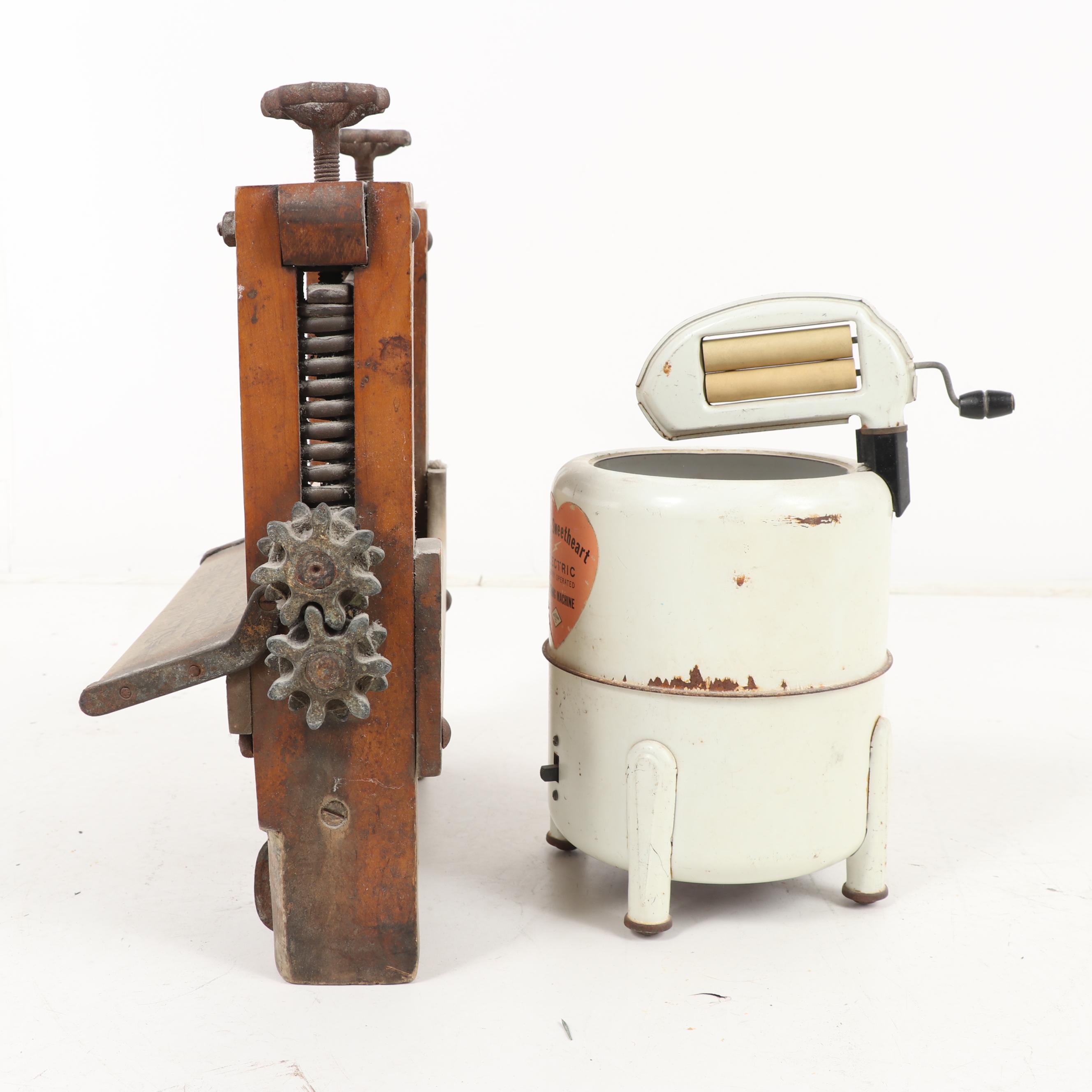 Acme Star Wringer and Little Sweetheart Washing Machine with Washboards