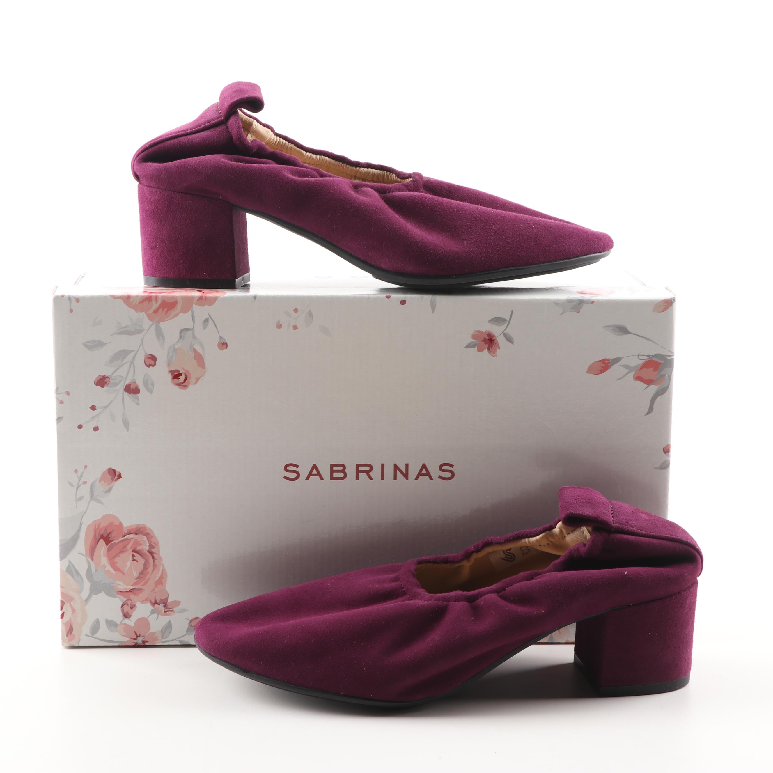 Sabrinas Elisabeth Purple Suede Heels | EBTH