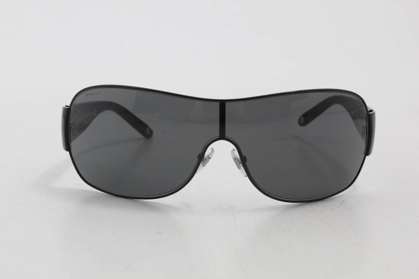 Versace 2101 Black Shield Wrap Sunglasses | EBTH