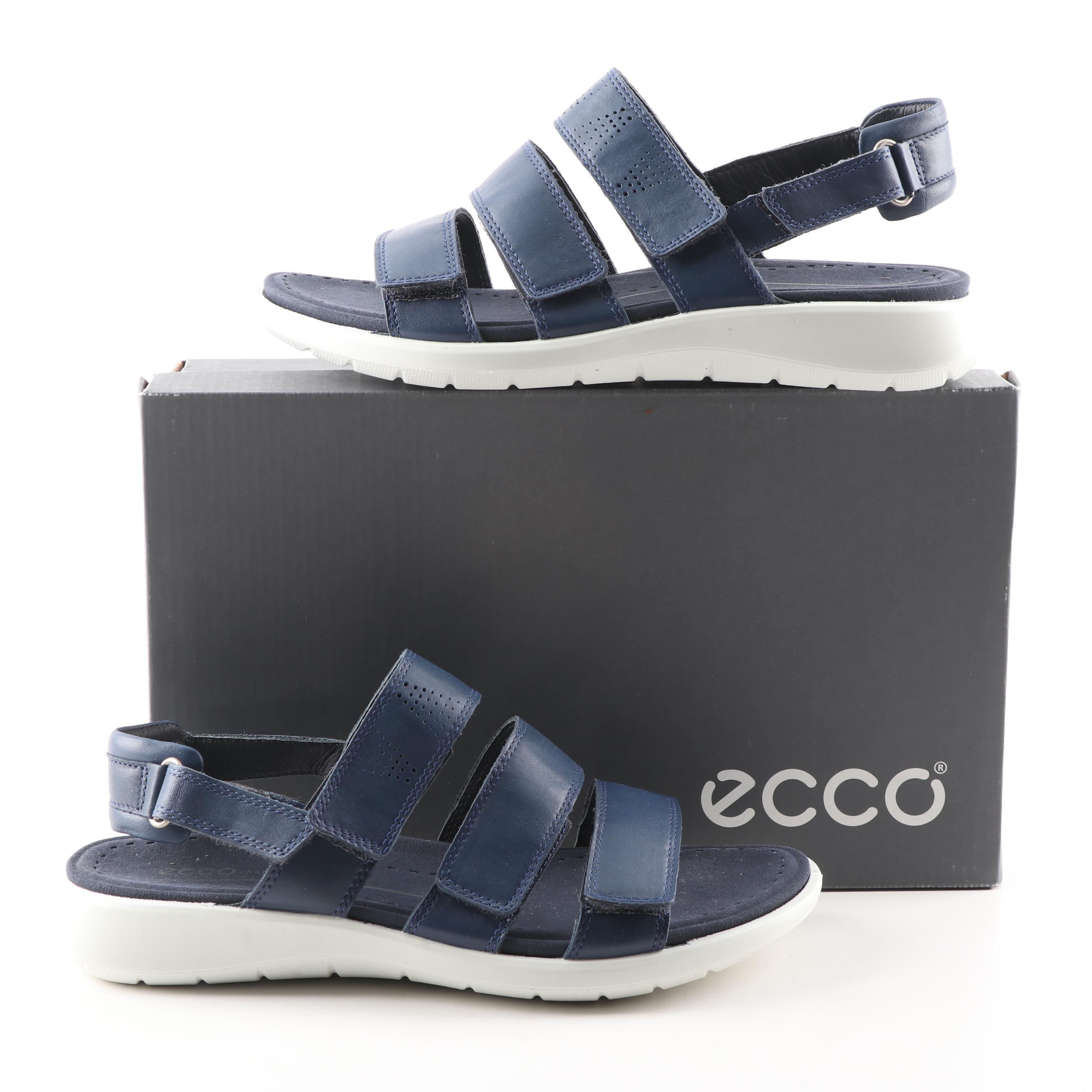 ecco navy sandals