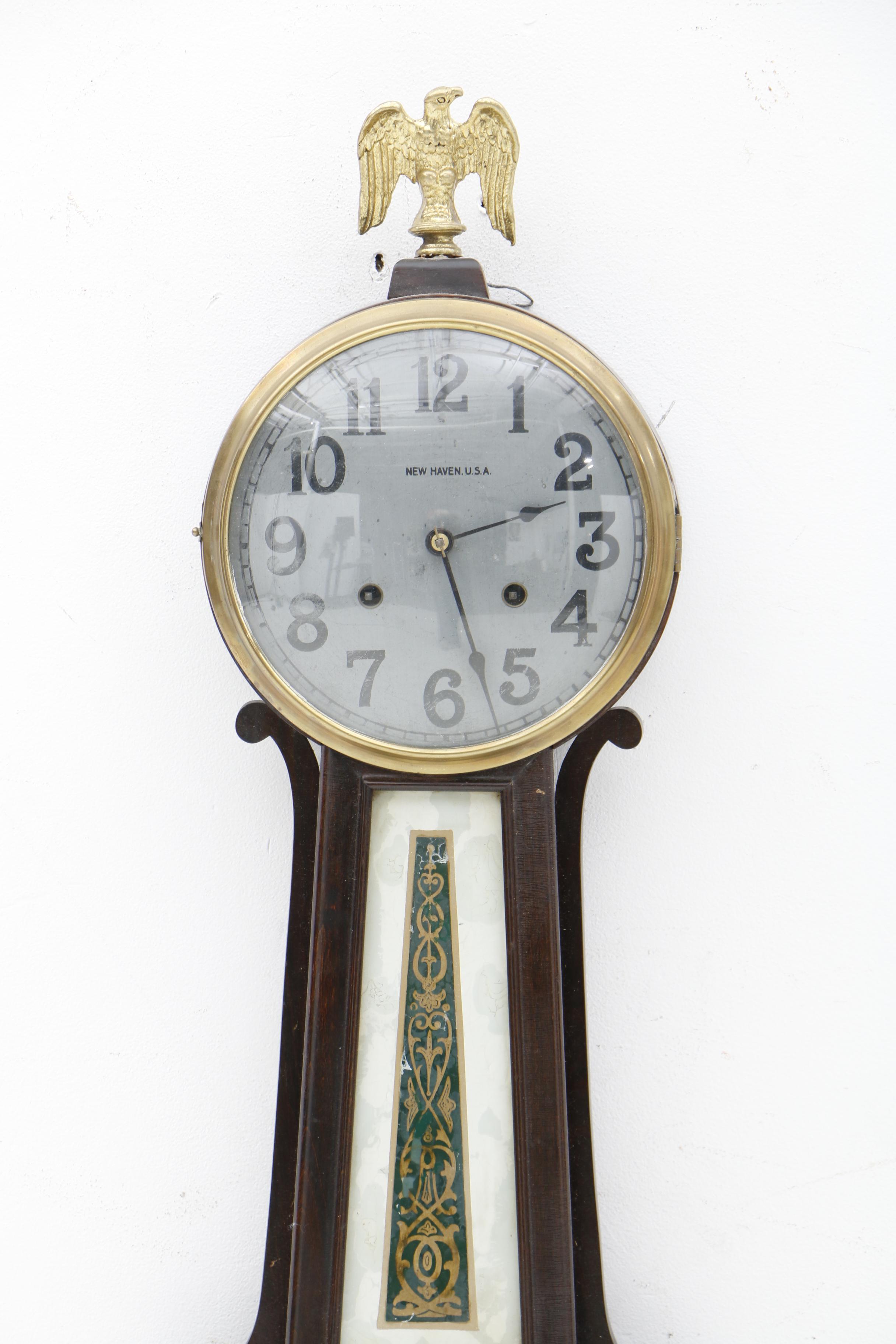 Circa 1930s New Haven Clock Company Banjo Clock EBTH