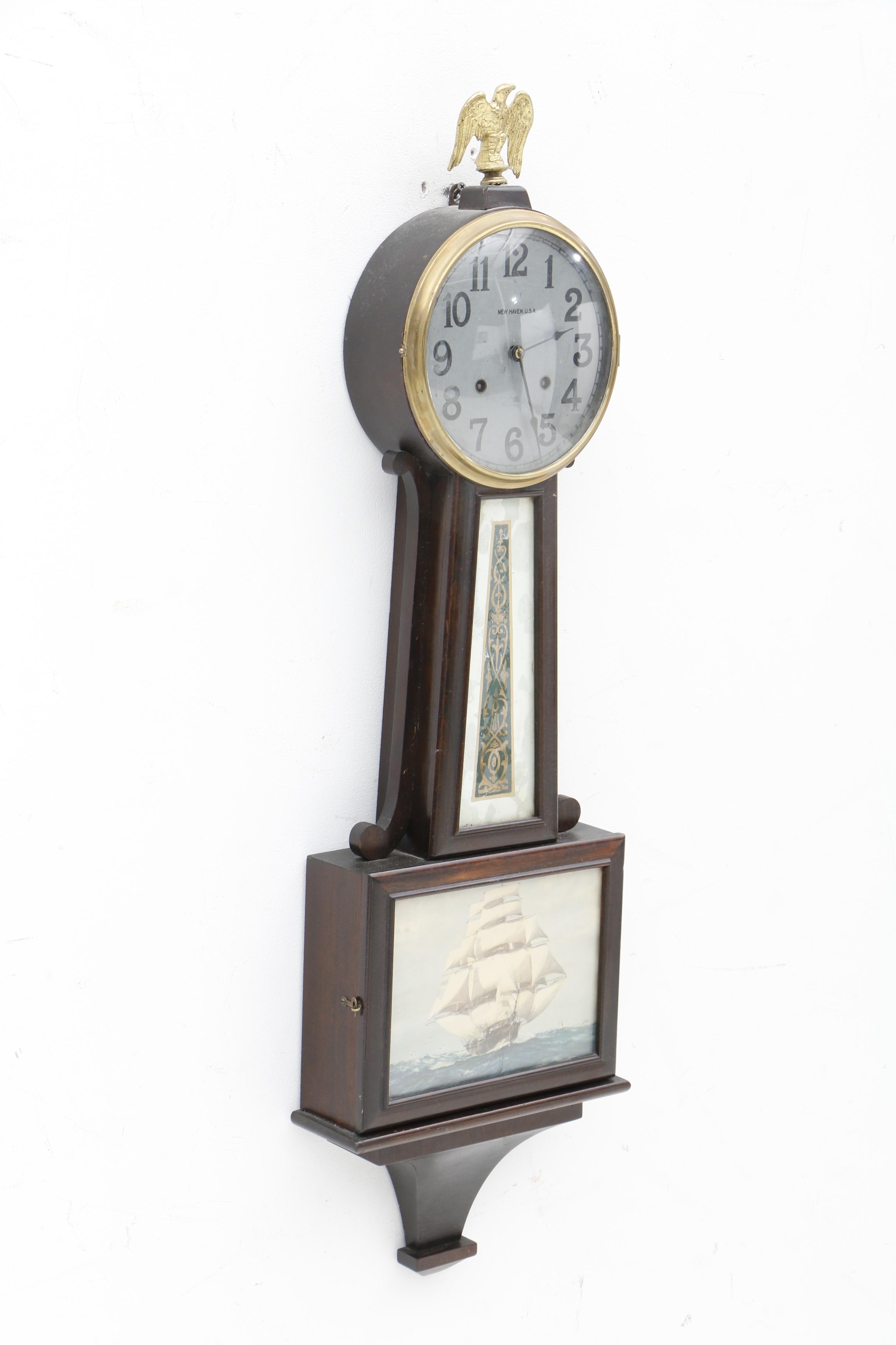 Circa 1930s New Haven Clock Company Banjo Clock EBTH