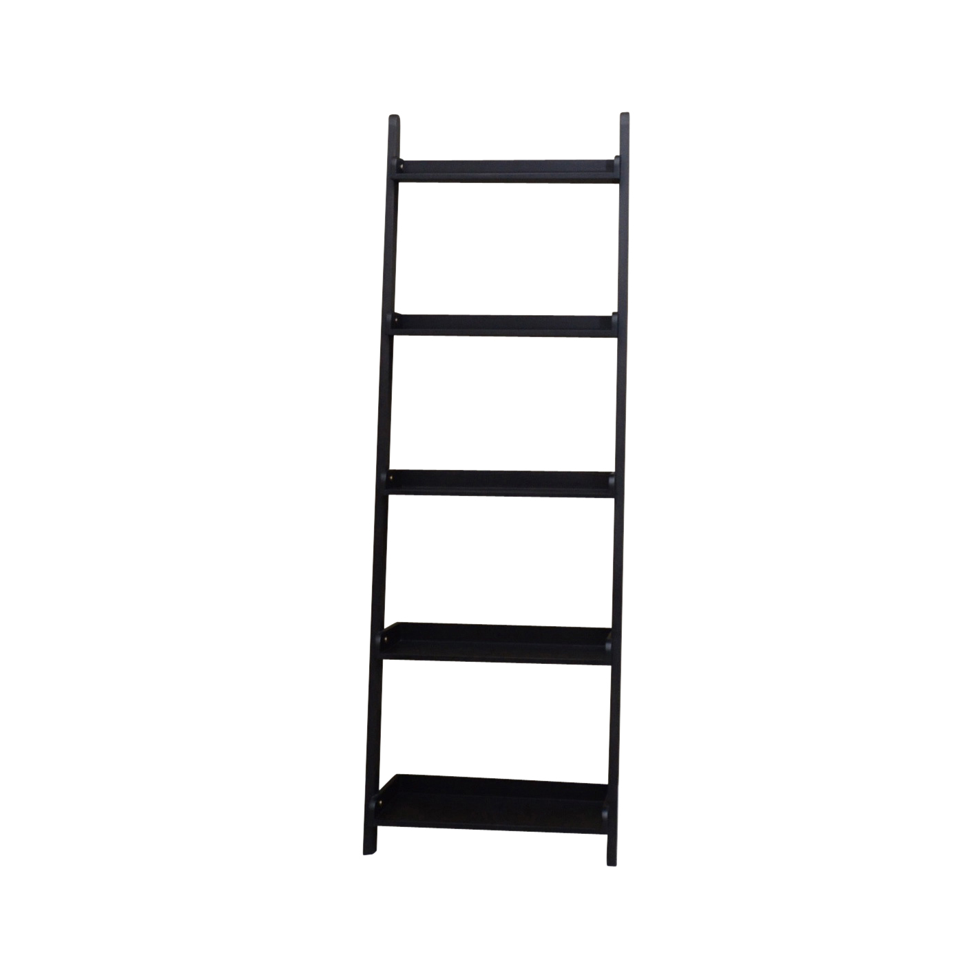 Black Leaning Ladder Bookshelf EBTH