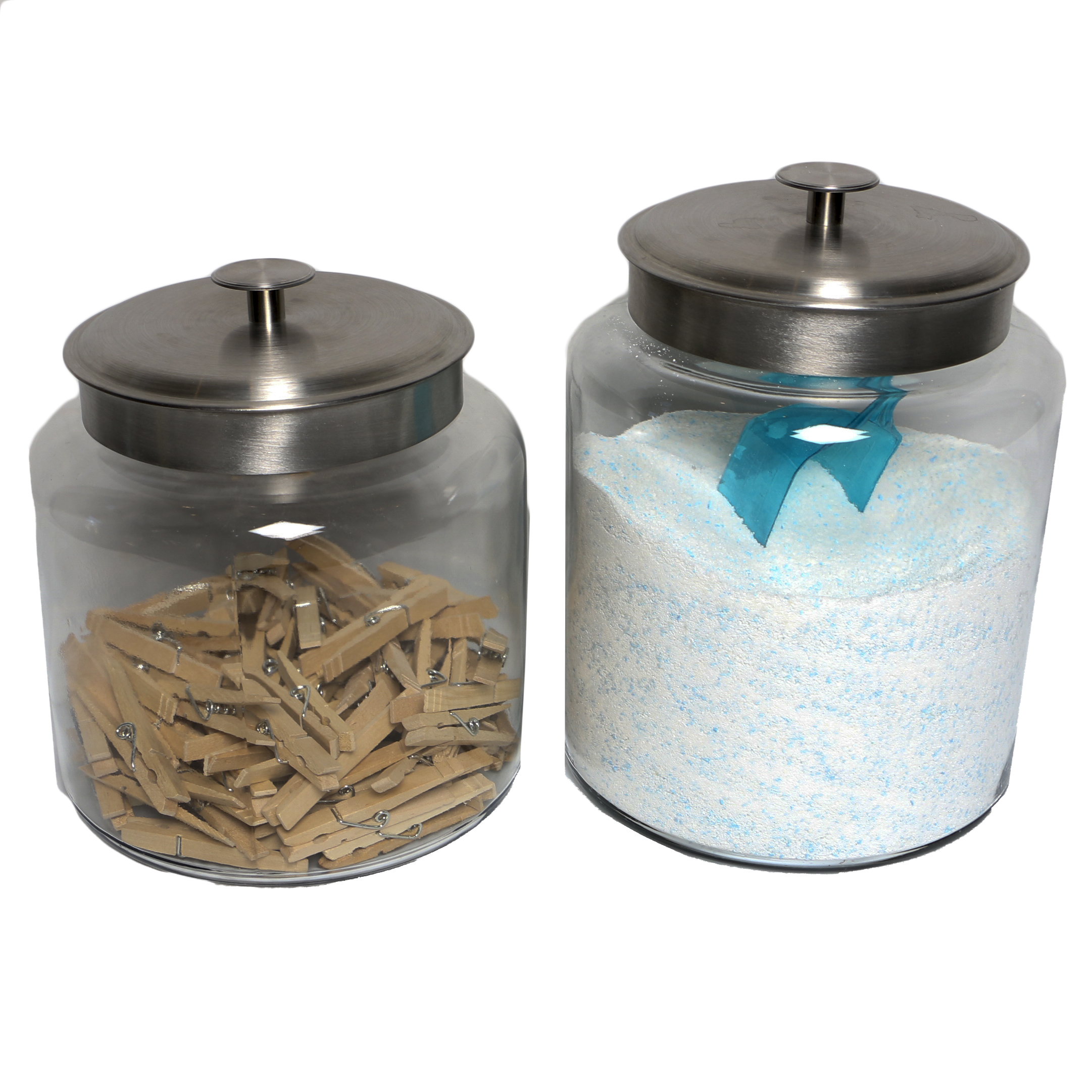 owens-illinois green depression glass shakers and canisters