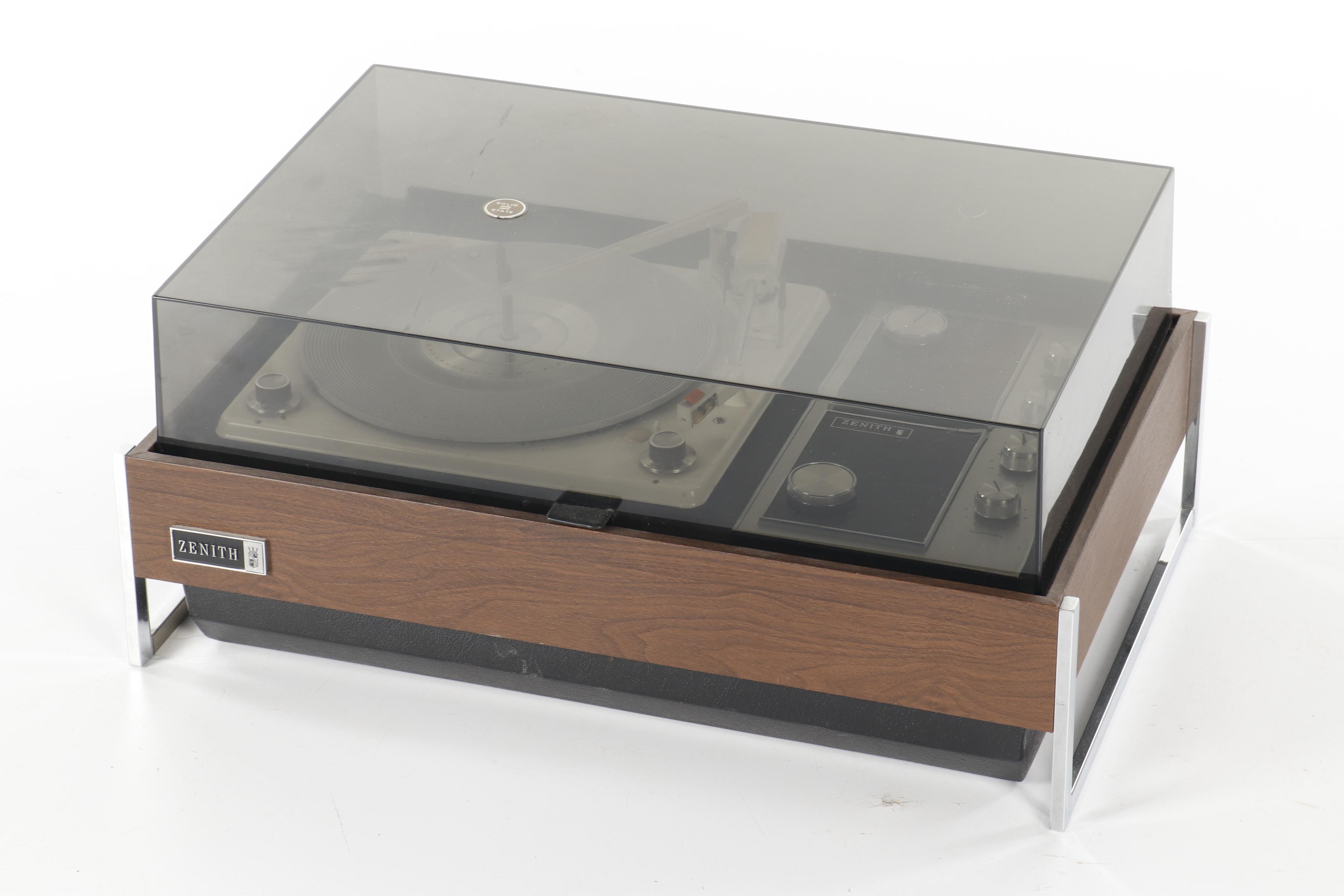 Zenith B595 Solid State Circle of Sound Phonograph and Tuner with