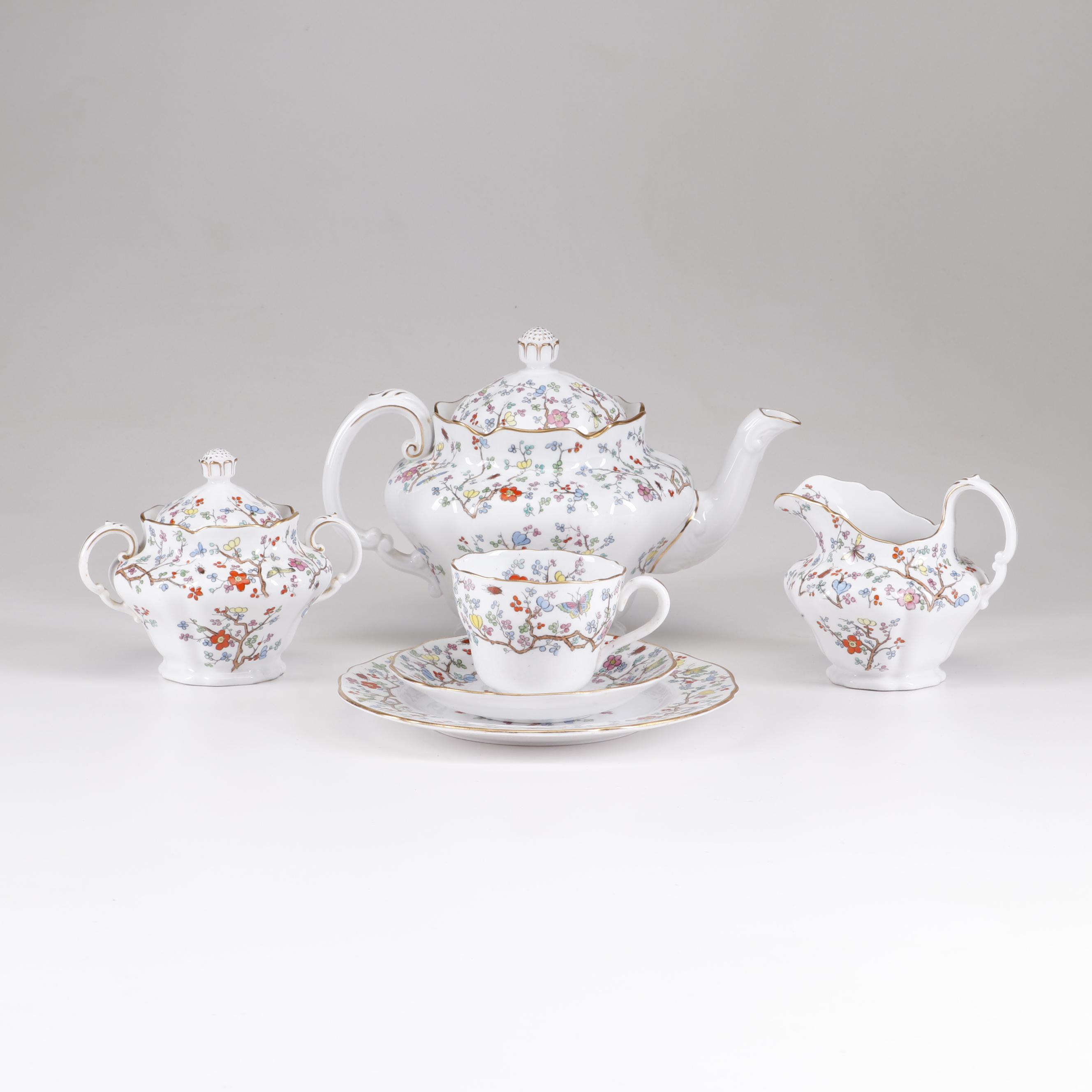 Spode Bone China "Shanghai" Tea Set EBTH