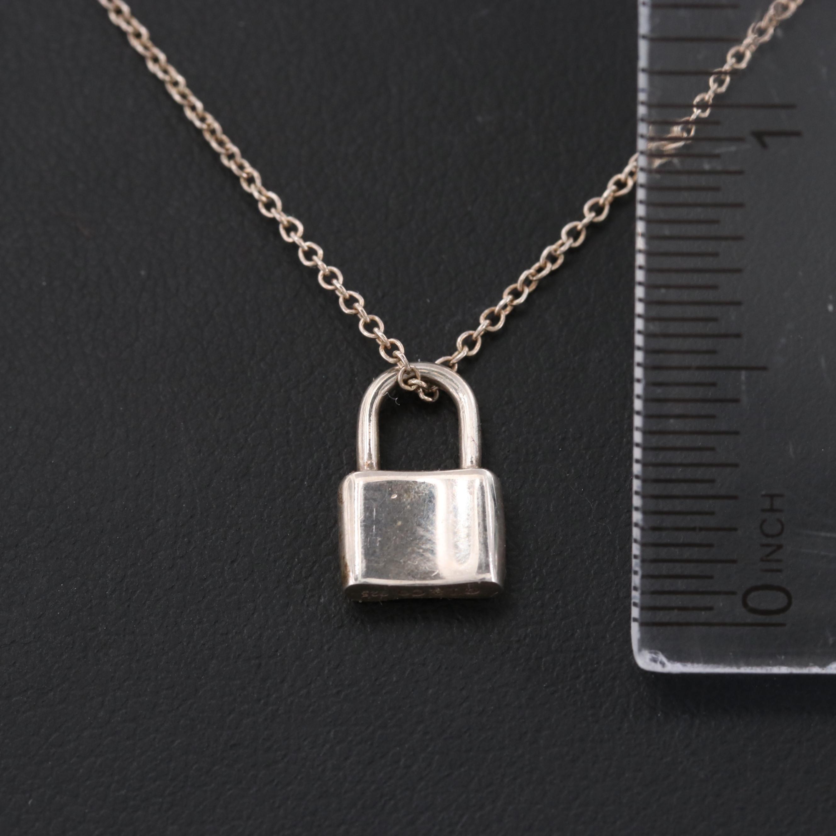 Tiffany & Co. "1837" Padlock Pendant Necklace EBTH
