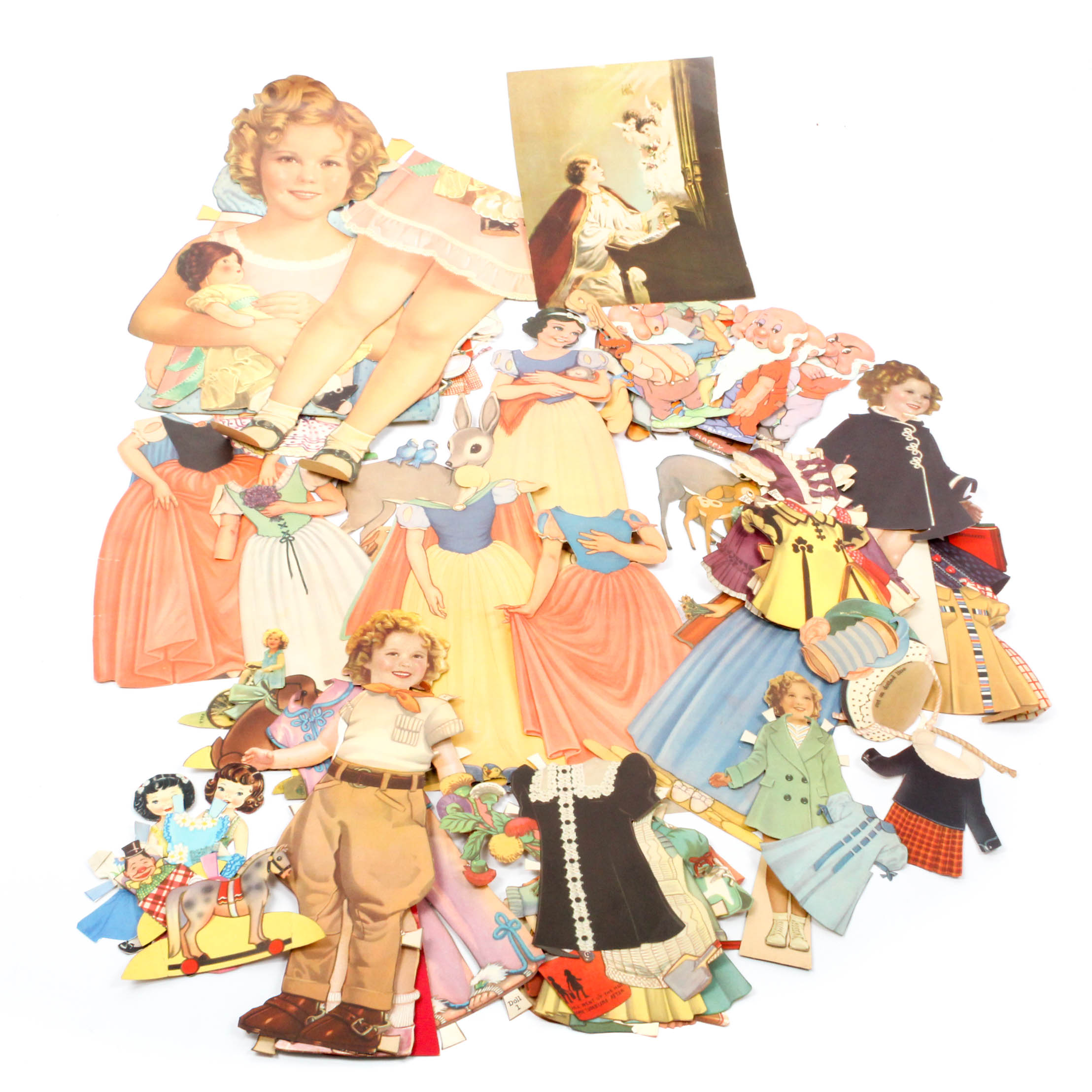 shirley temple paper dolls 1930s