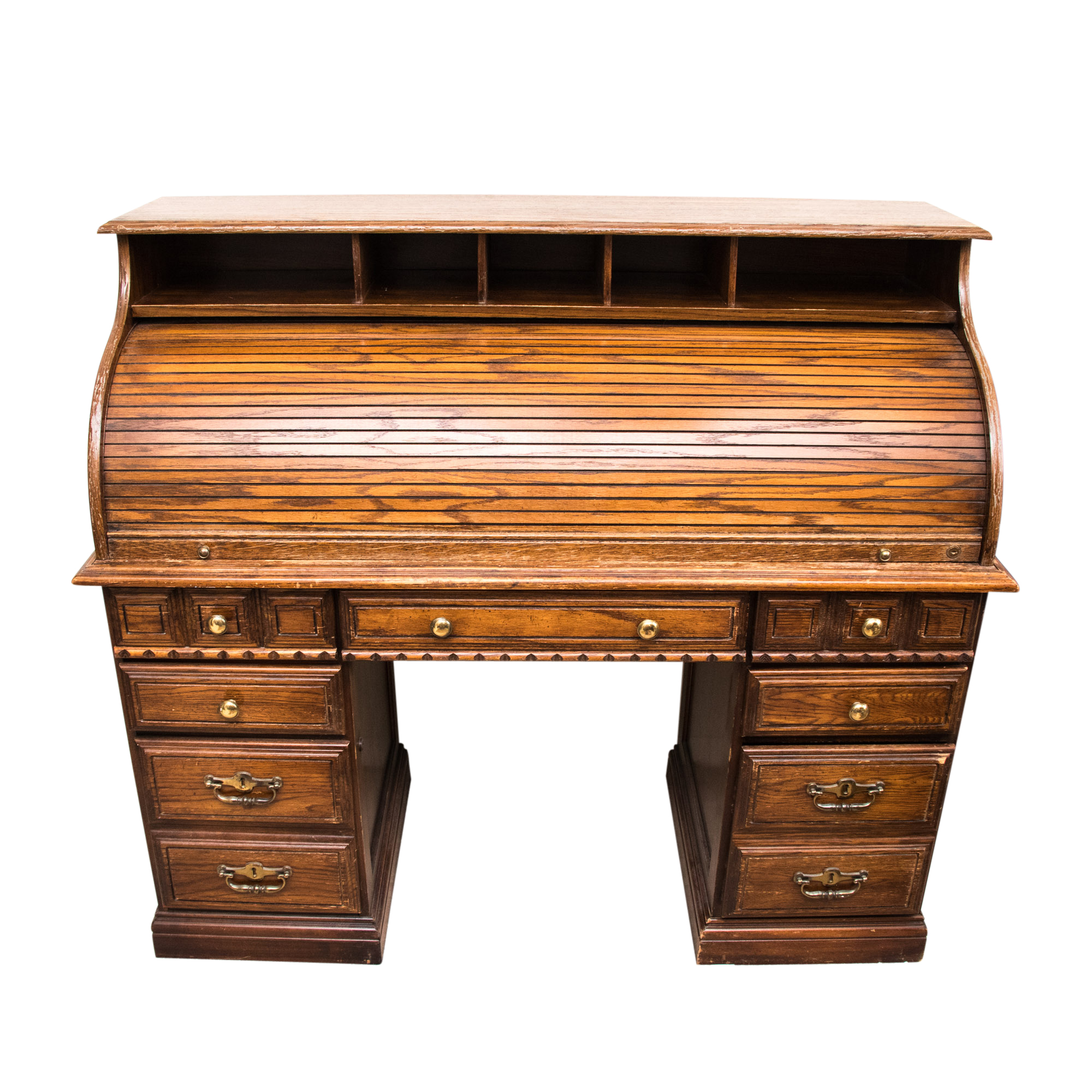 Contemporary Roll Top Desk Ebth