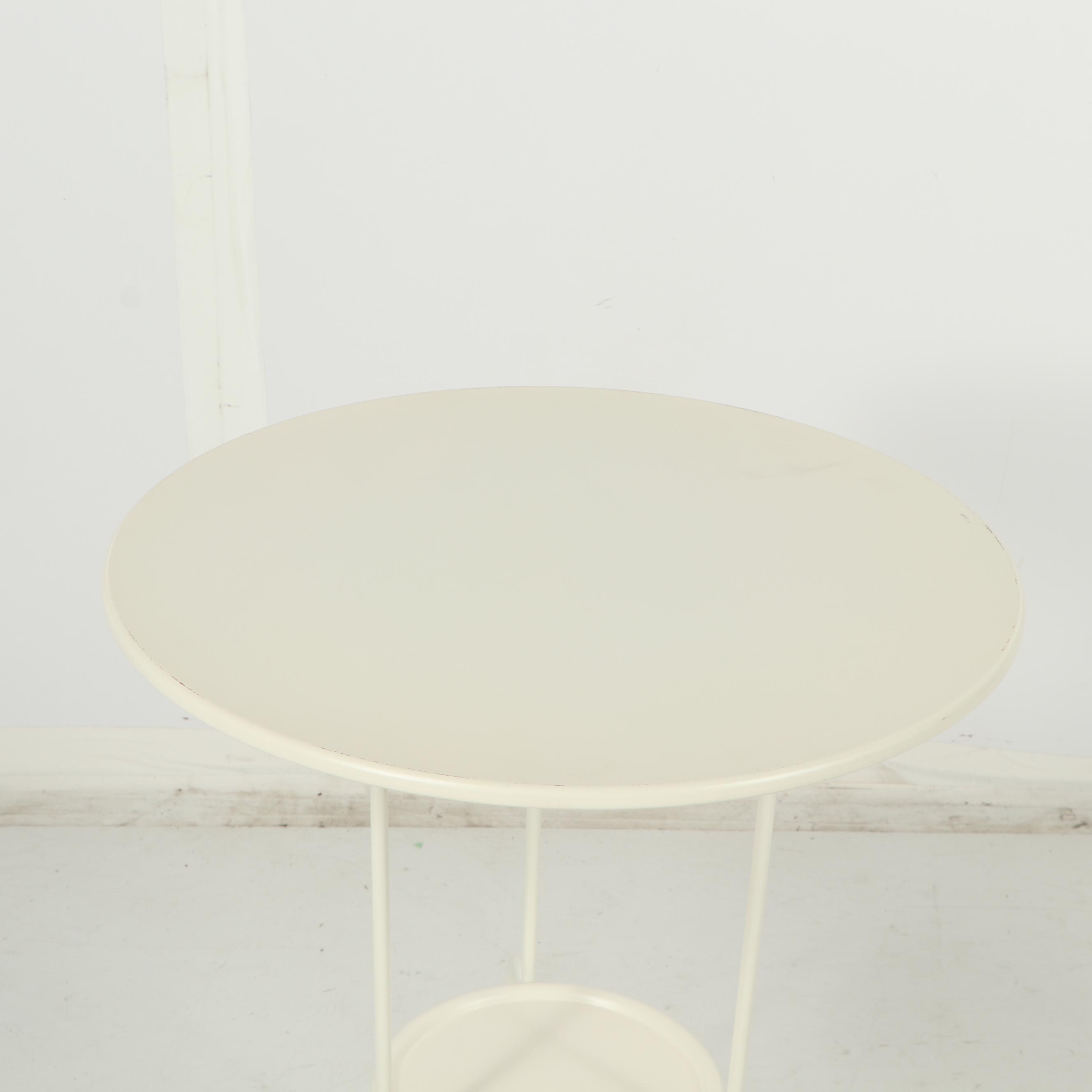 Painted Metal Side Table, 21st Century EBTH