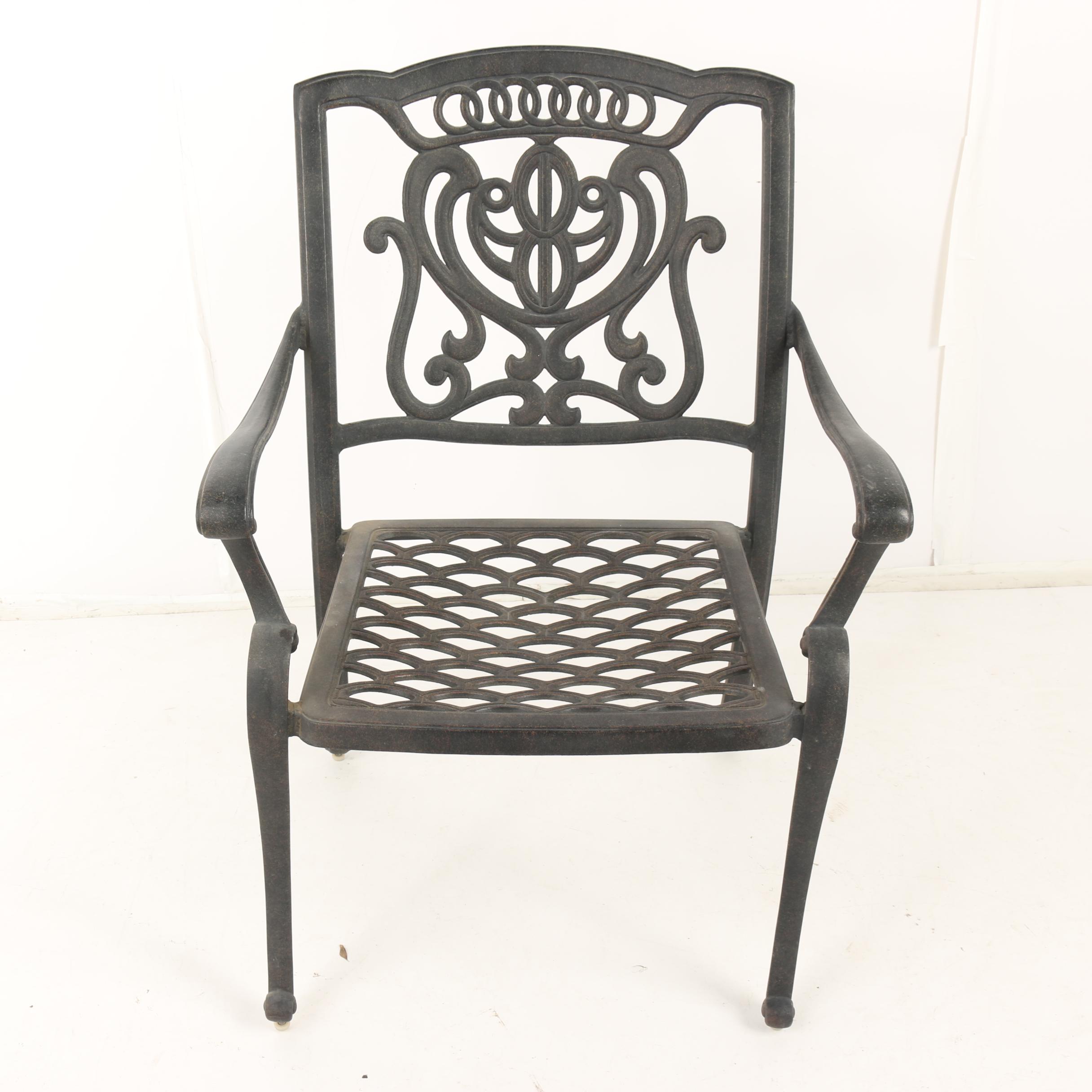 metal-patio-chairs-with-plantation-patterns-seat-cushions-21st-century
