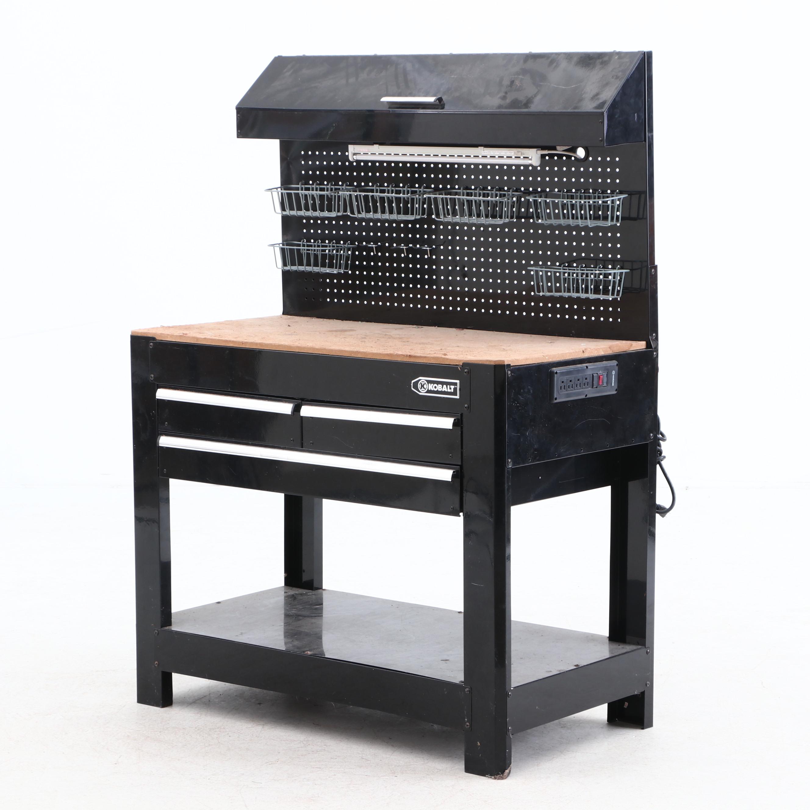 Kobalt Work Bench With Power Strip Ebth