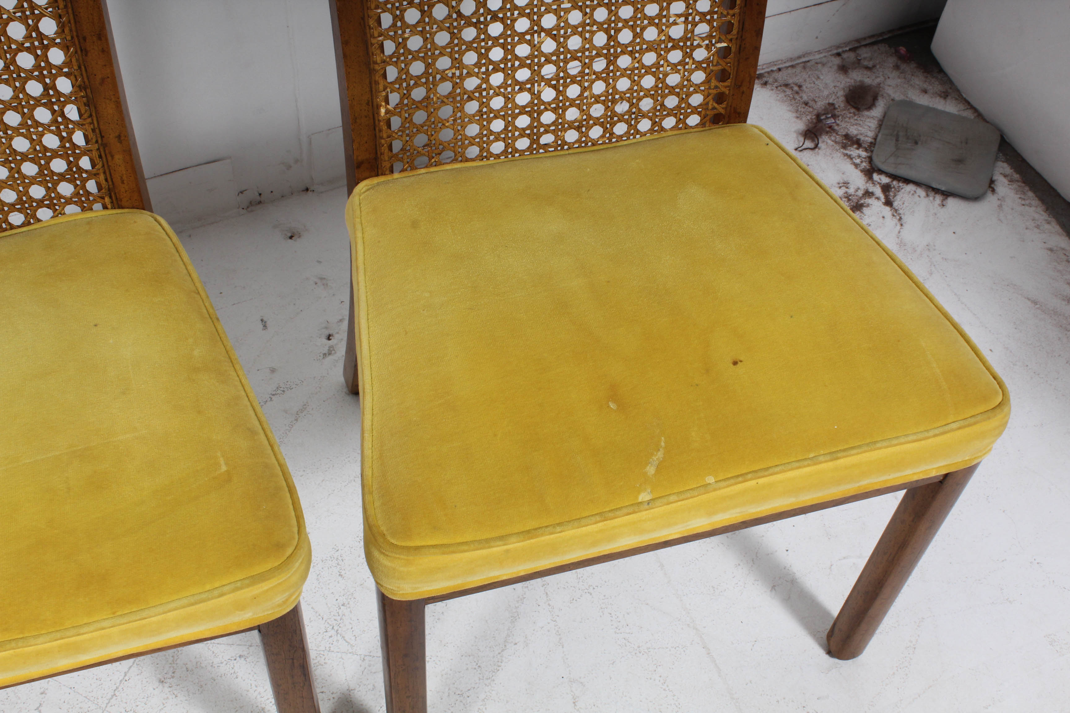 Vintage Cane-Back Oak Dining Chairs, Mid 20th Century | EBTH