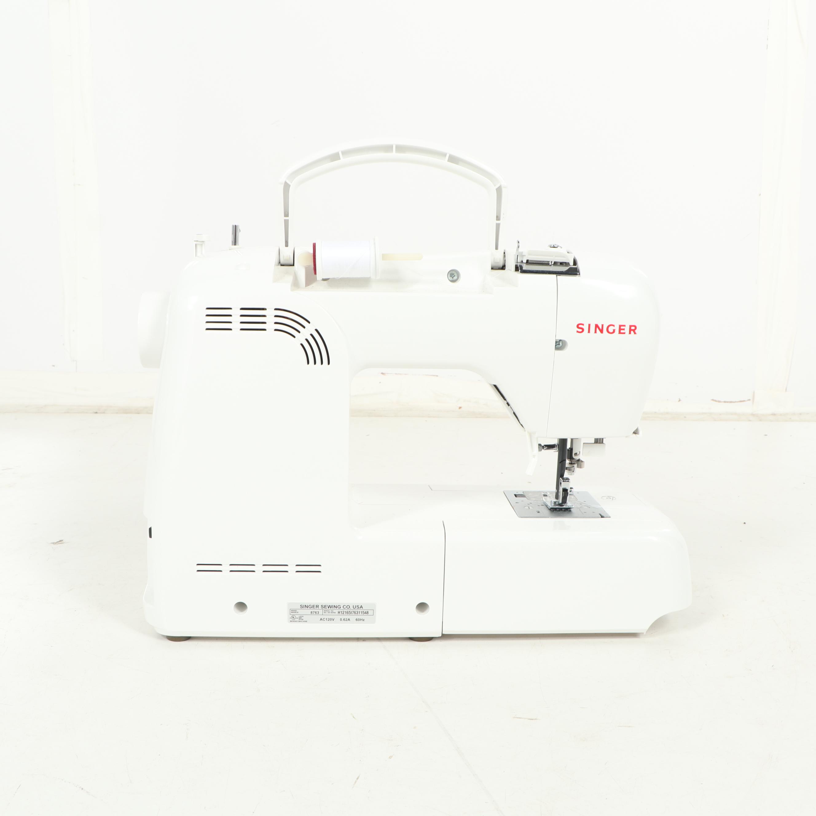 Singer "Curvy 8763" Computerized Sewing Machine EBTH
