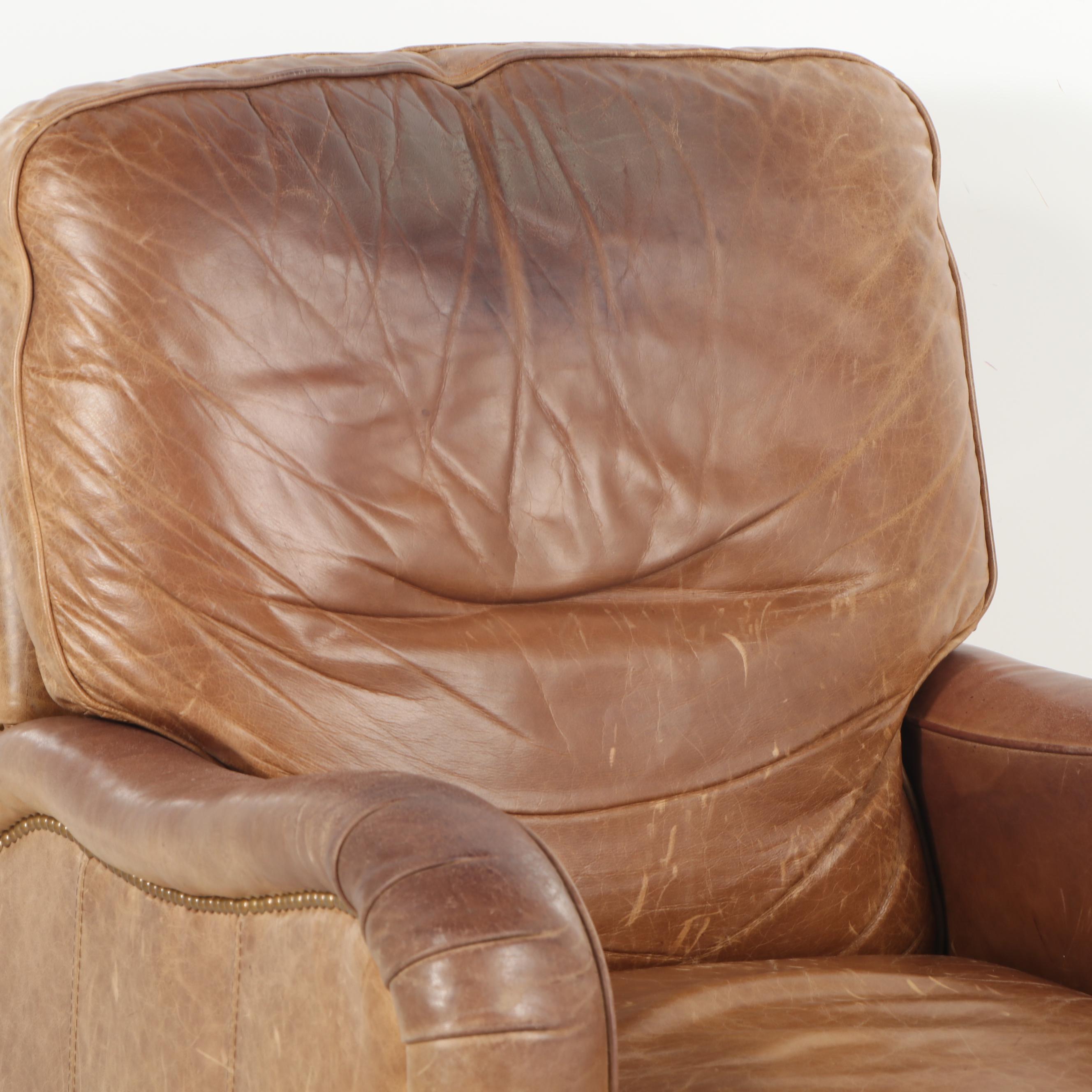Leather Recliner on Casters by MotionCraft, Late 20th Century EBTH