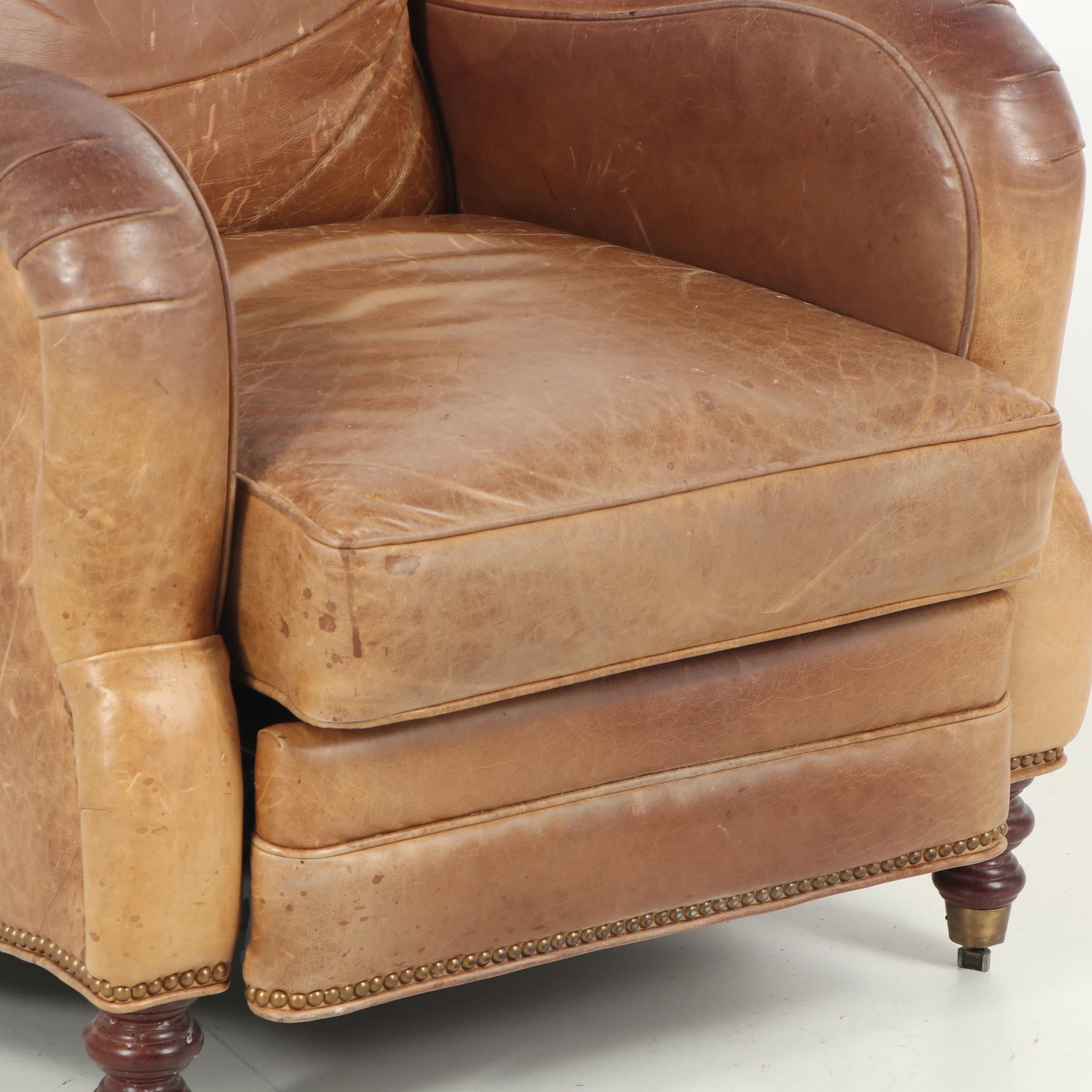 Leather Recliner on Casters by MotionCraft, Late 20th Century EBTH
