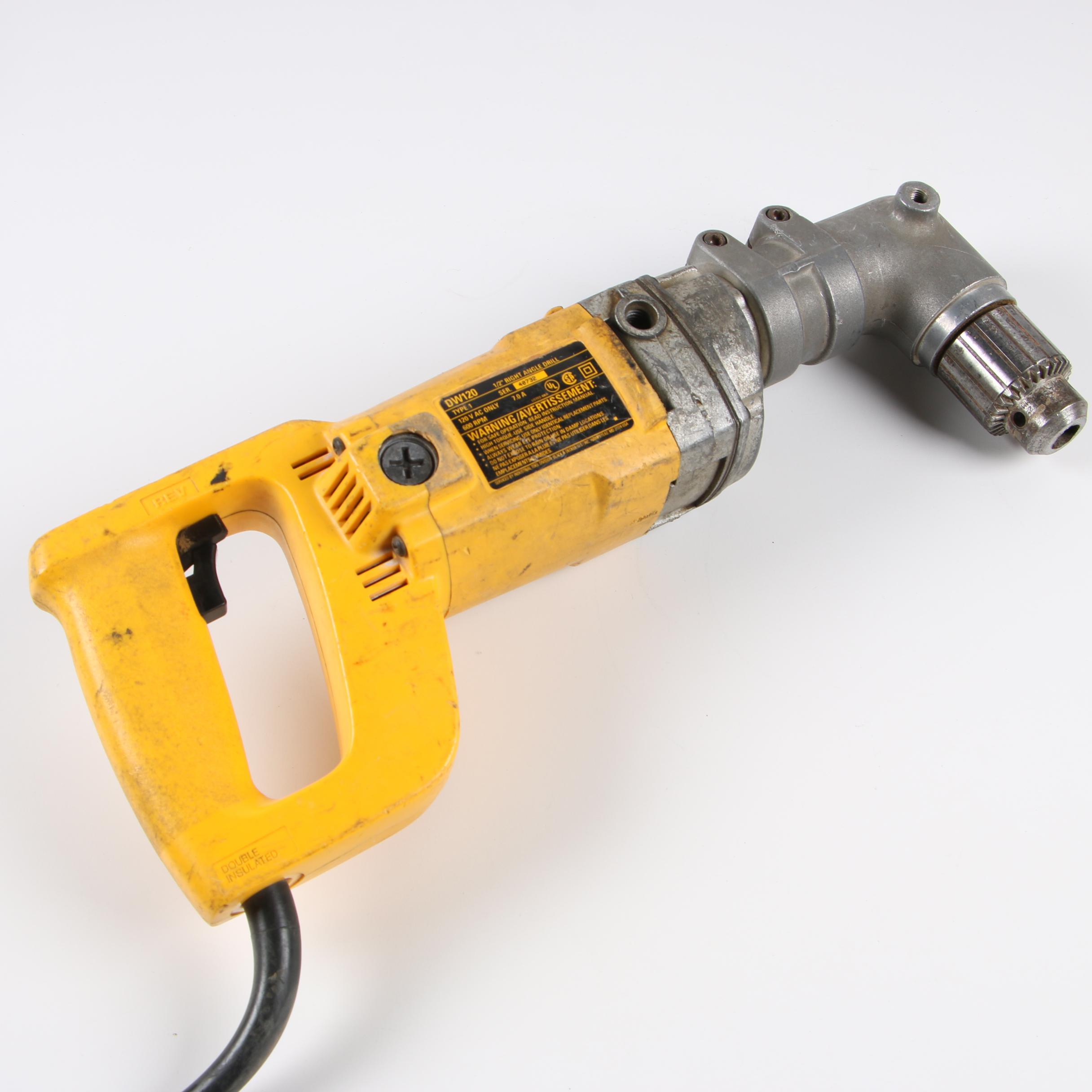 DeWalt 1/2" Right Angle Drill with Case EBTH