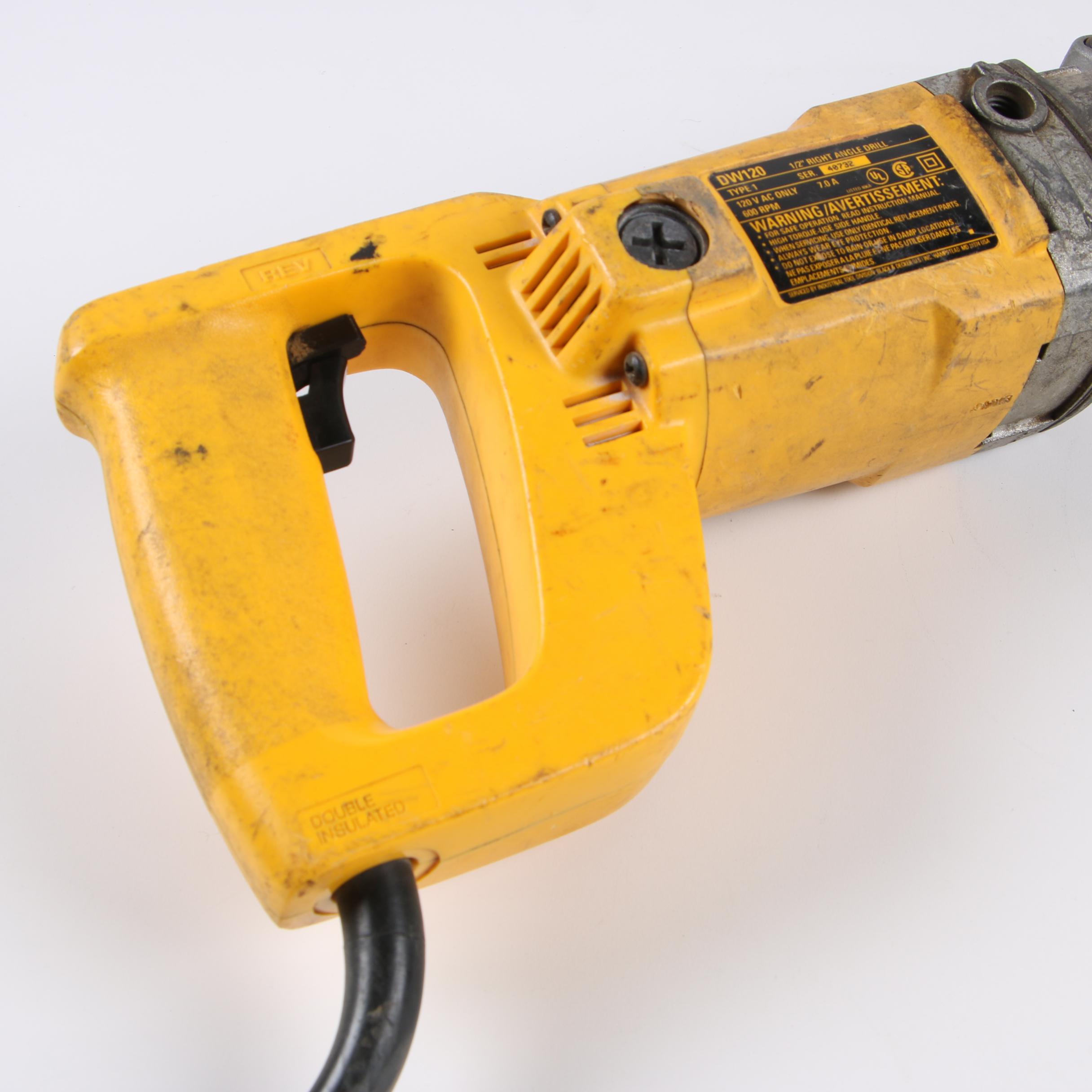 DeWalt 1/2" Right Angle Drill with Case EBTH