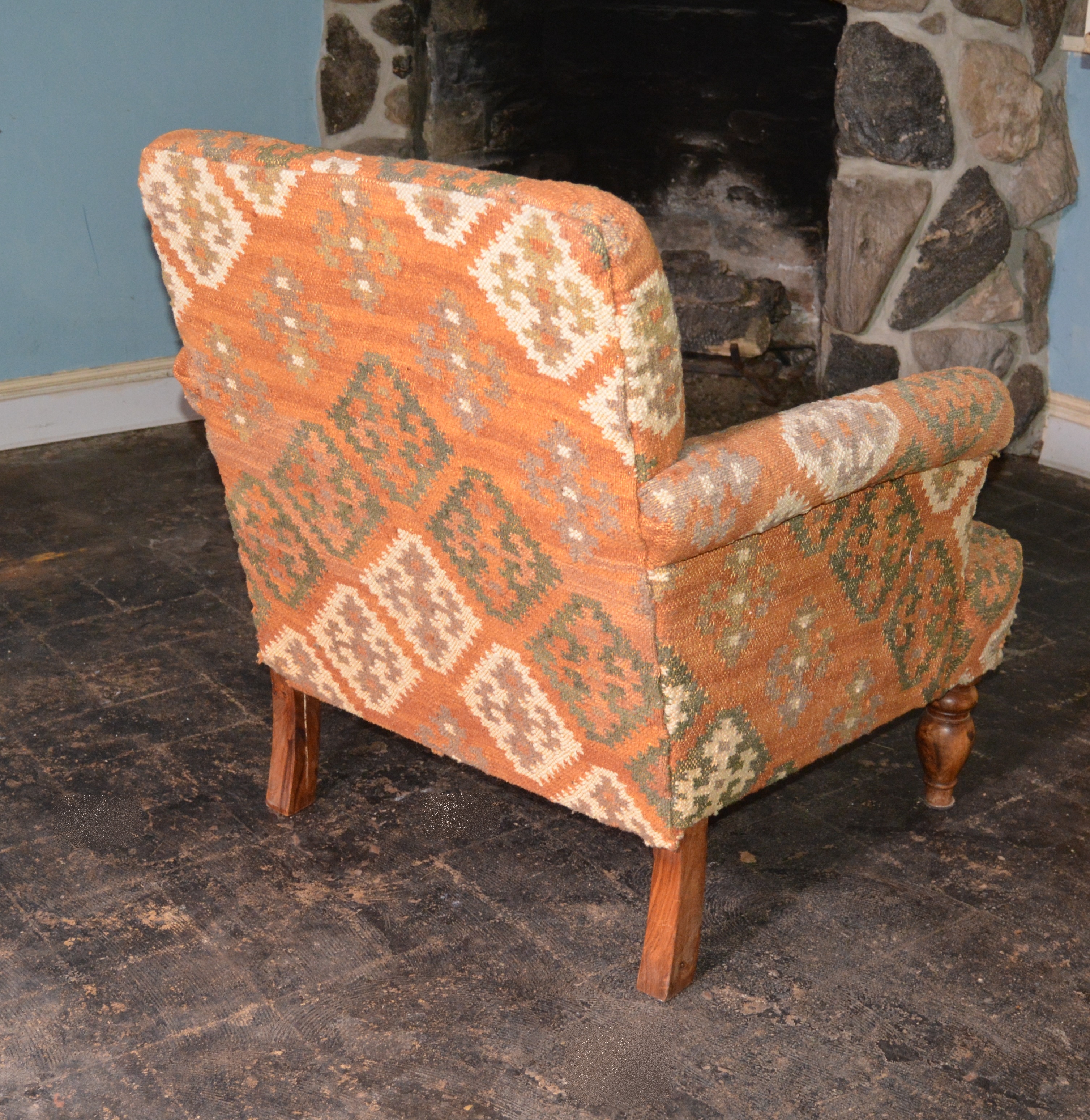 Kilim Upholstered Armchair EBTH