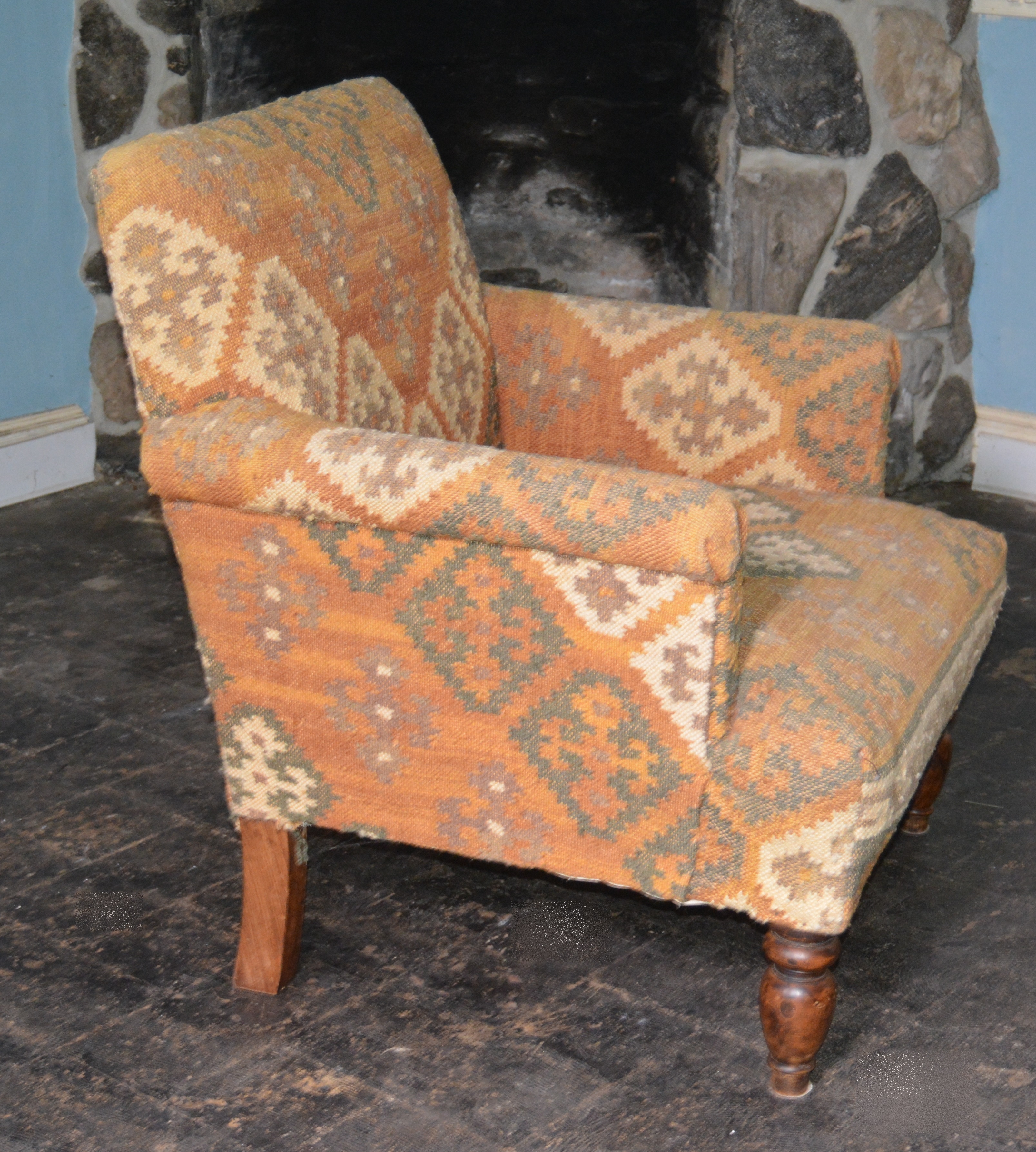 Kilim Upholstered Armchair EBTH