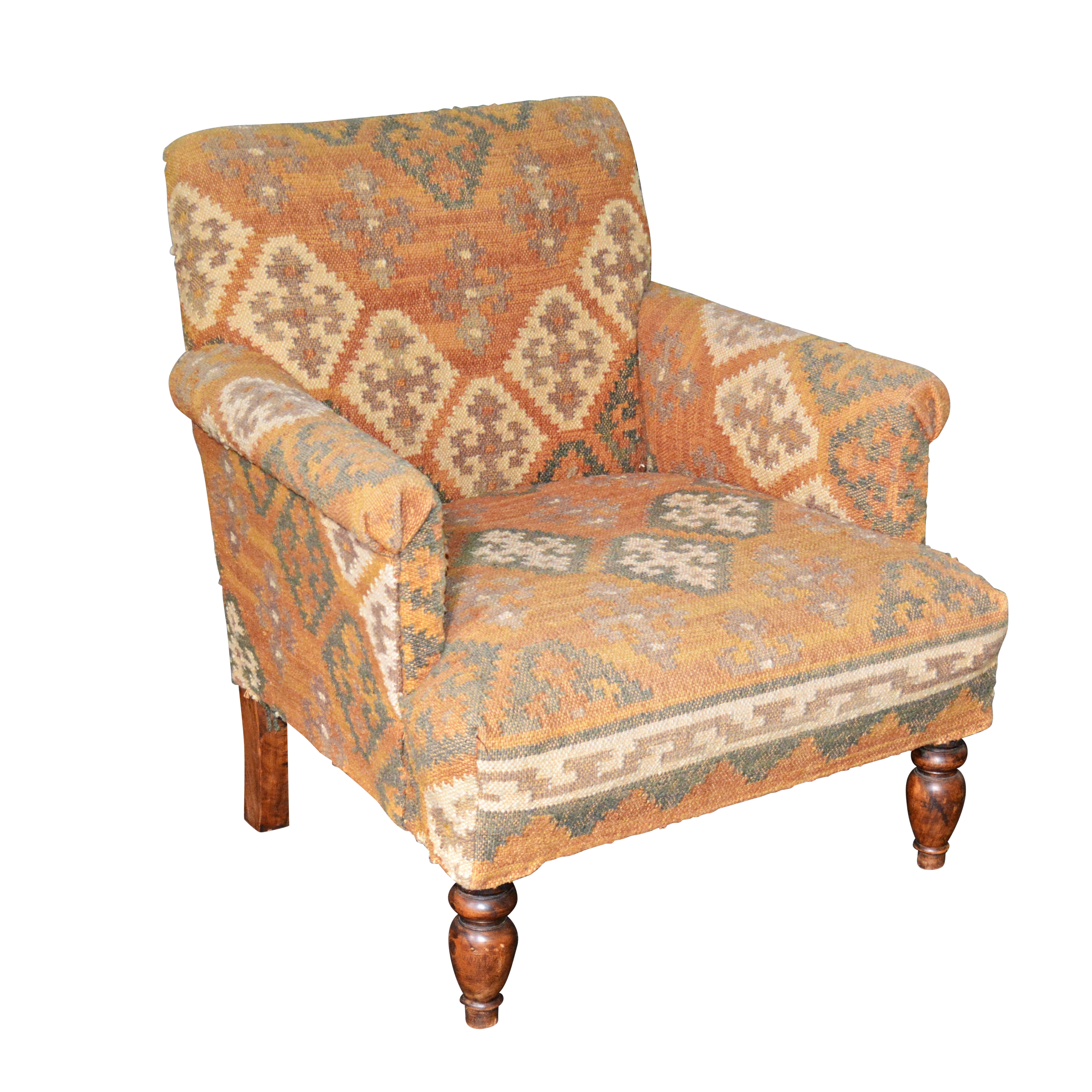 Splendid Kilim Armchair: A Statement Of Style And Comfort