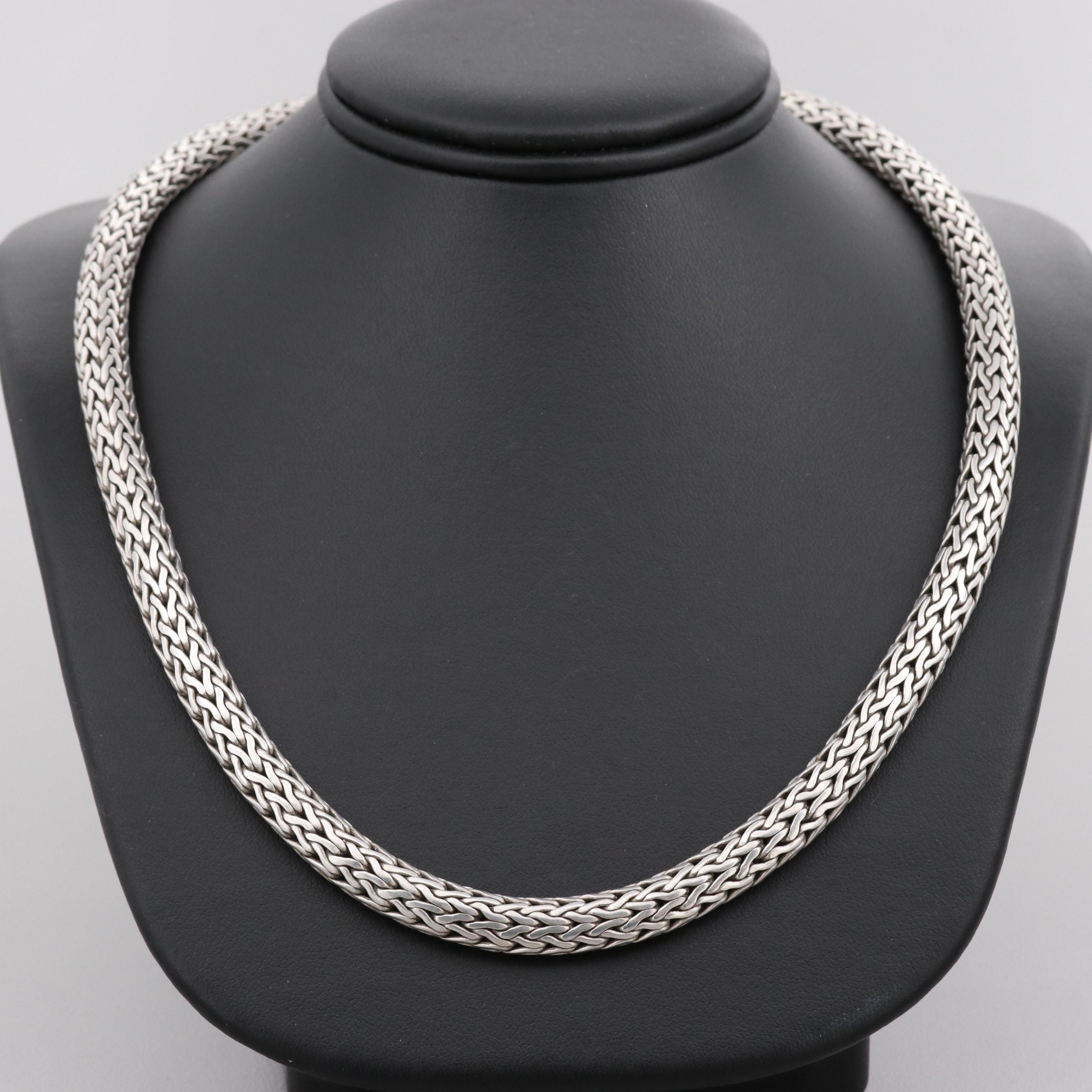 John Hardy "Classic" Sterling Silver Necklace EBTH