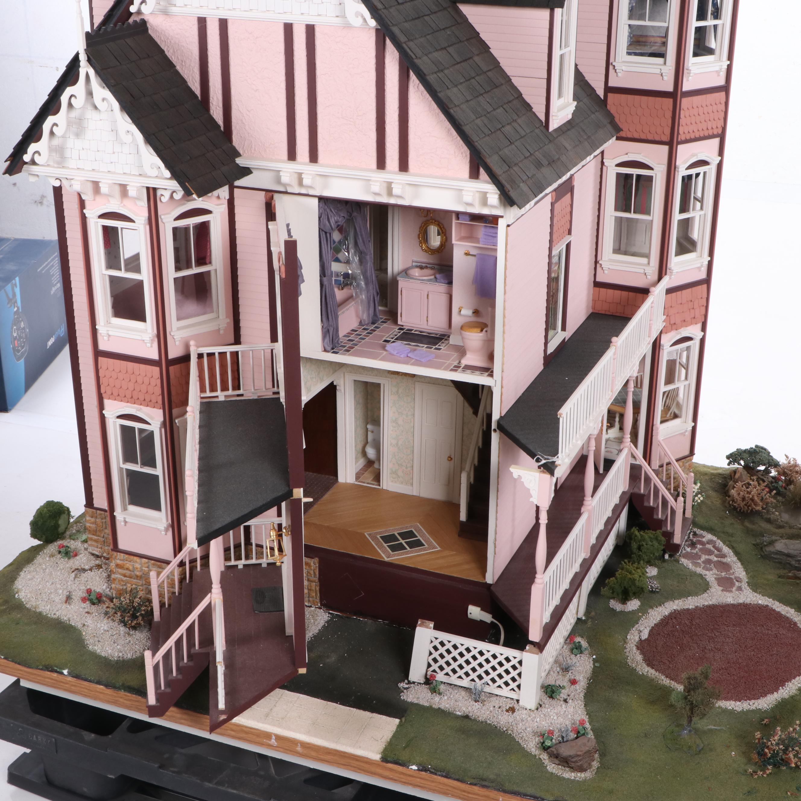 Lawbre "Shadowcliff" Victorian Style Dollhouse with Garage and