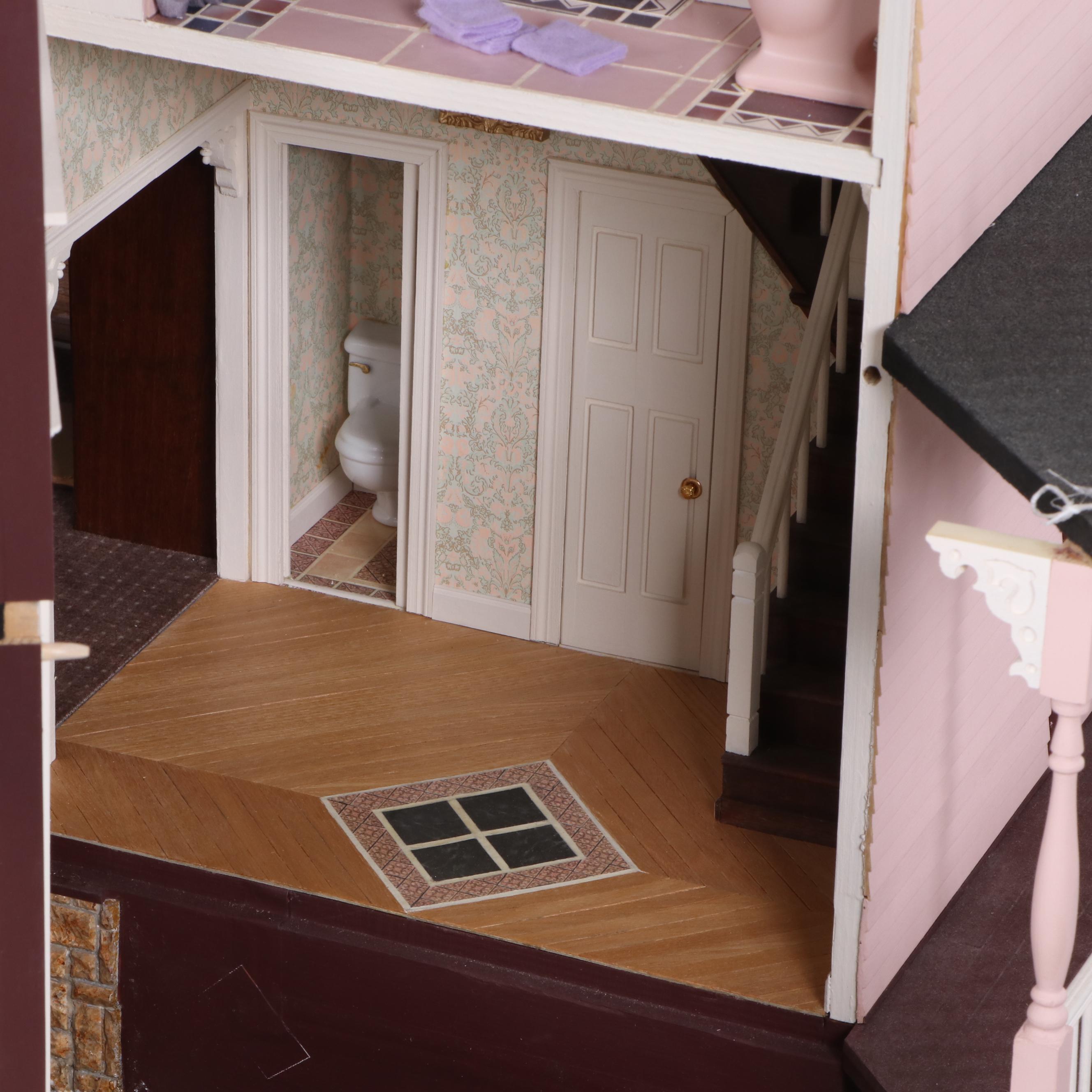 Lawbre "Shadowcliff" Victorian Style Dollhouse with Garage and