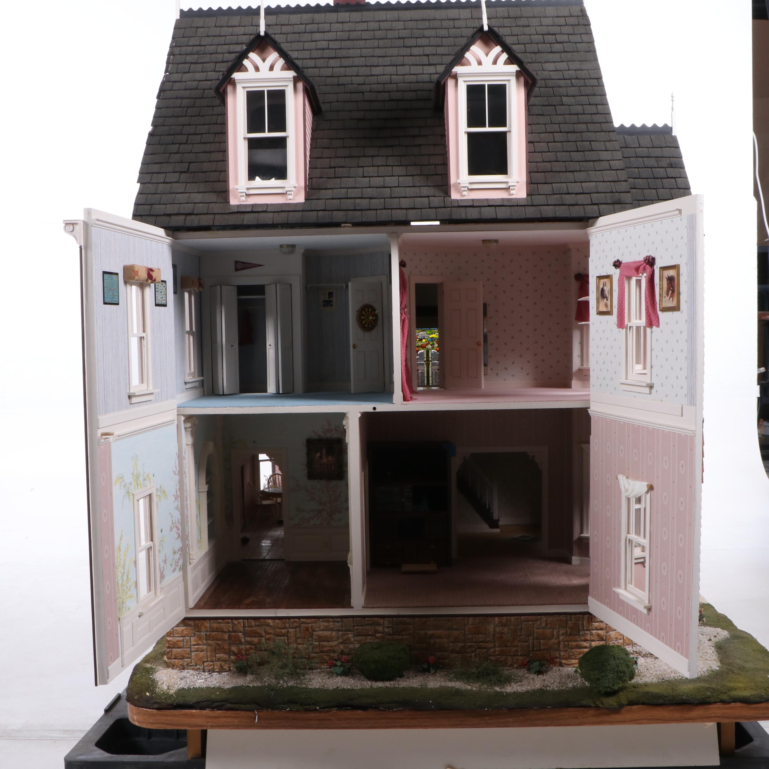 Lawbre "Shadowcliff" Victorian Style Dollhouse with Garage and