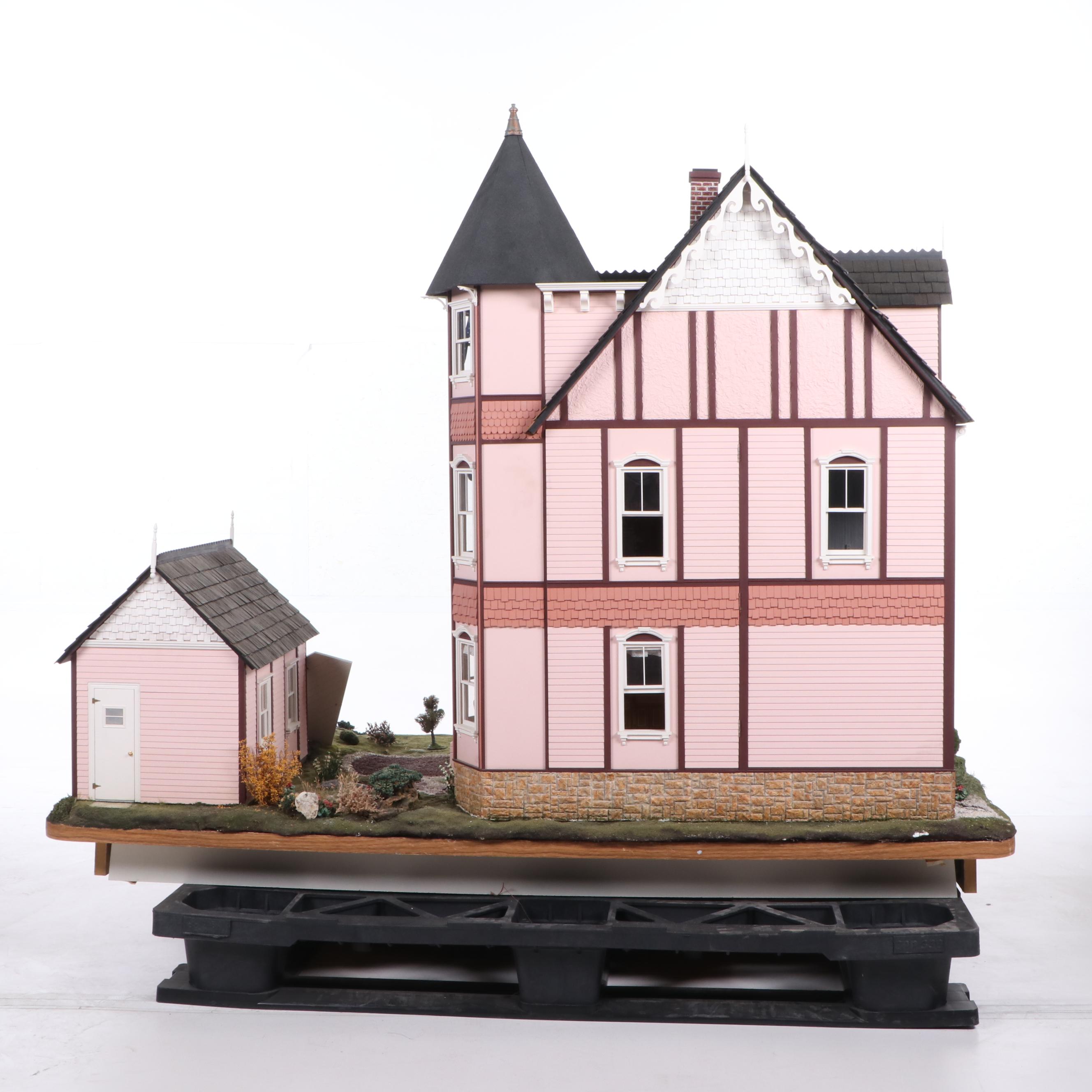 Lawbre "Shadowcliff" Victorian Style Dollhouse with Garage and