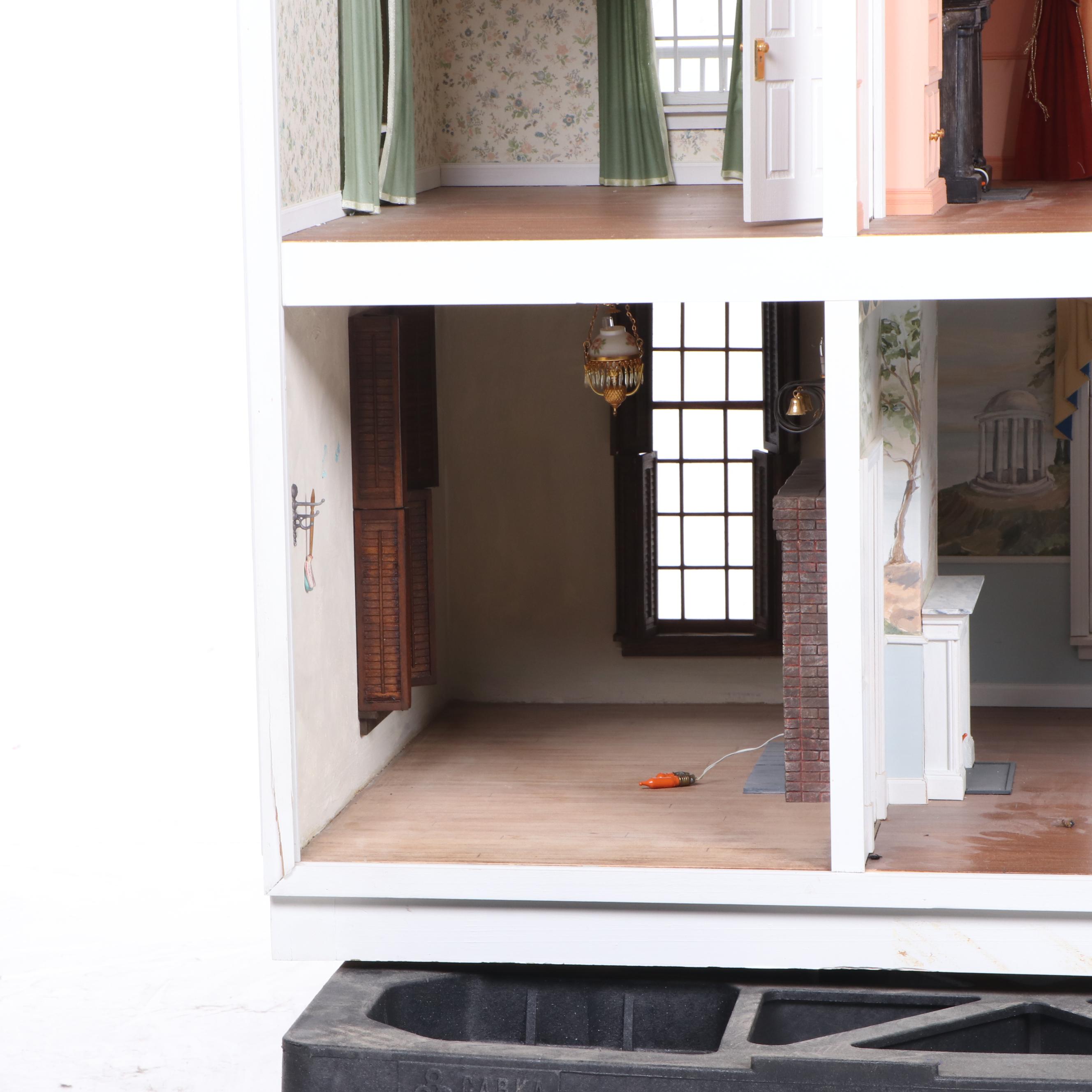 Lawbre Rosedawn Plantation Electrified Dollhouse EBTH