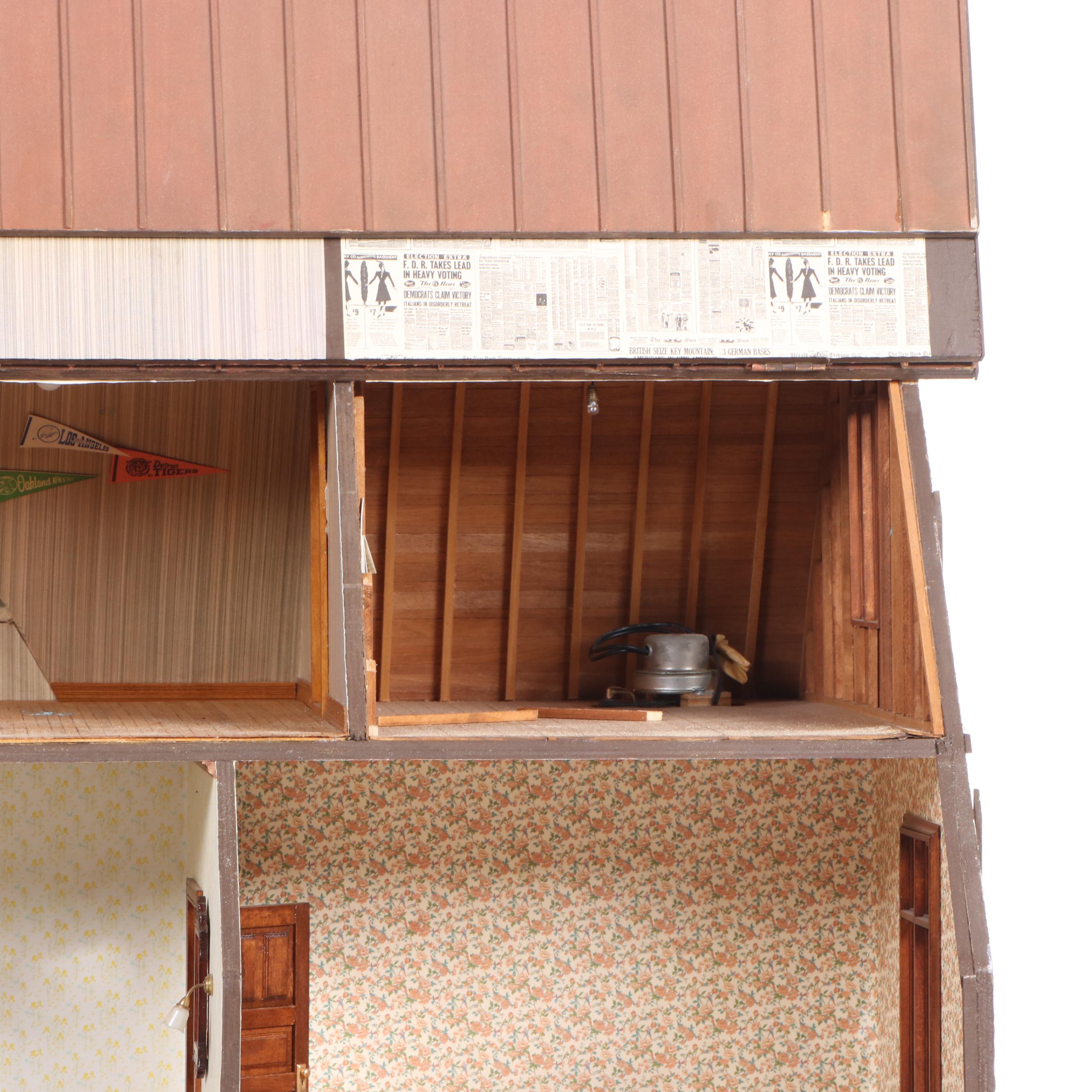 Ravenscroft by Lawbre Dollhouse with Miniatures EBTH