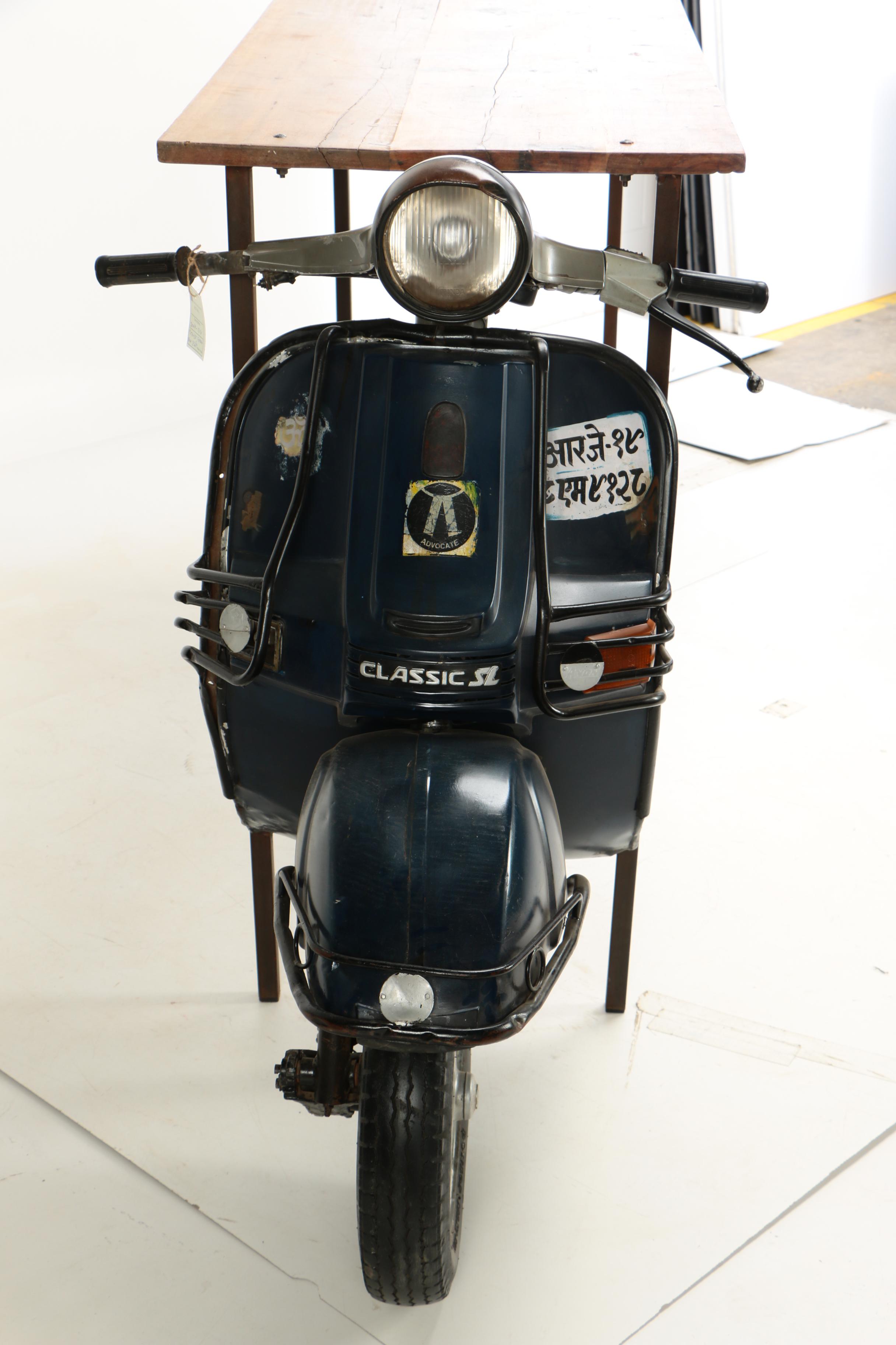 Repurposed Indian Scooter Bar Table EBTH