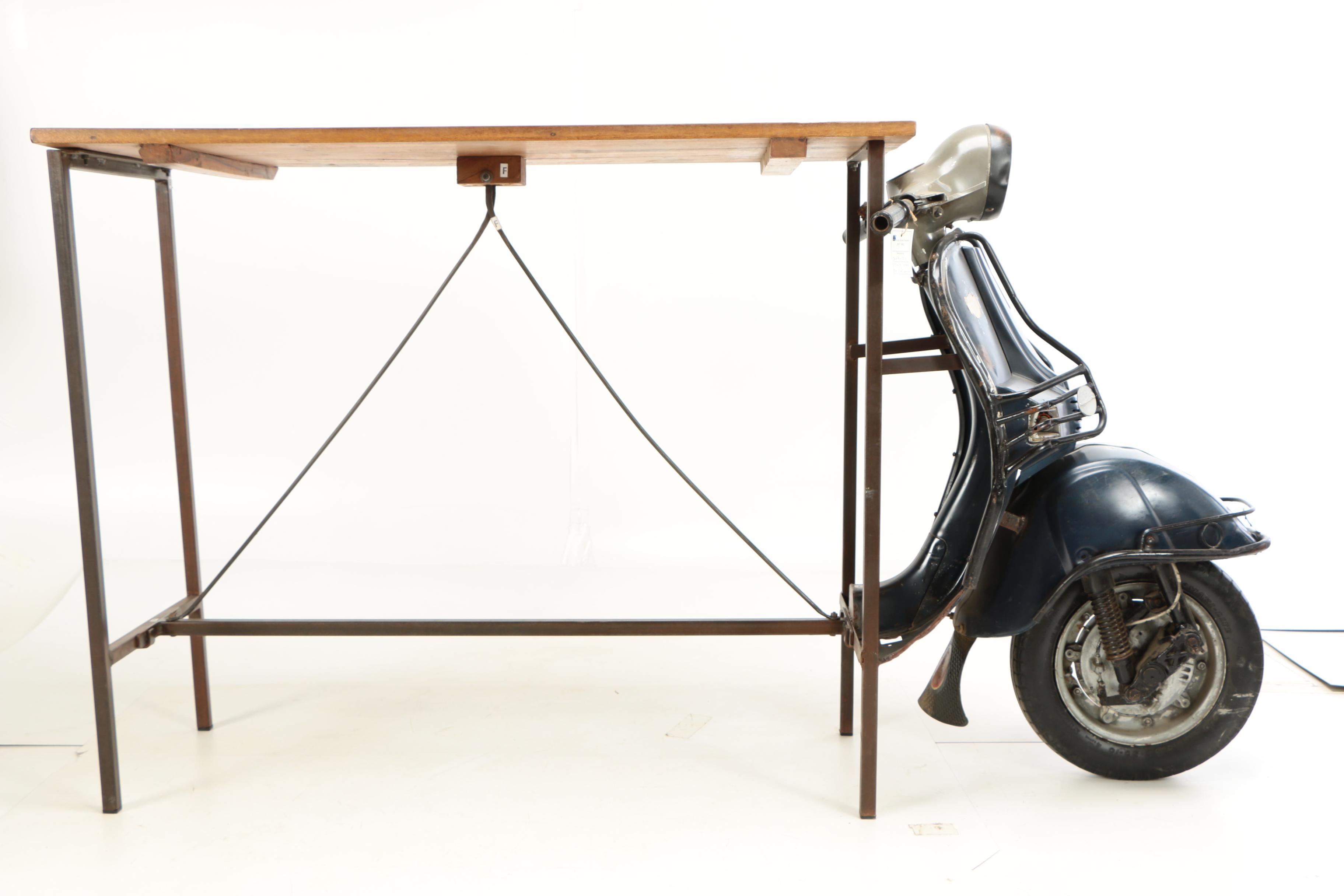 Repurposed Indian Scooter Bar Table EBTH