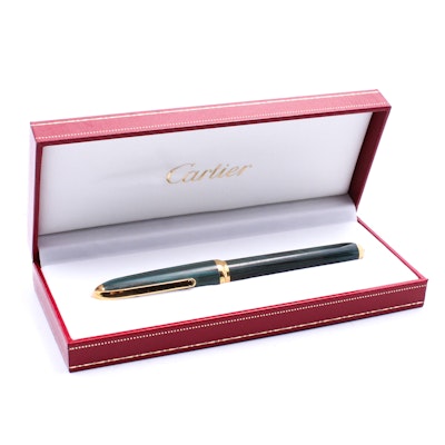 Louis Cartier Dandy Green Ebonite Fountain Pen Louis Cartier Dandy Green Ebonite Fountain Pen