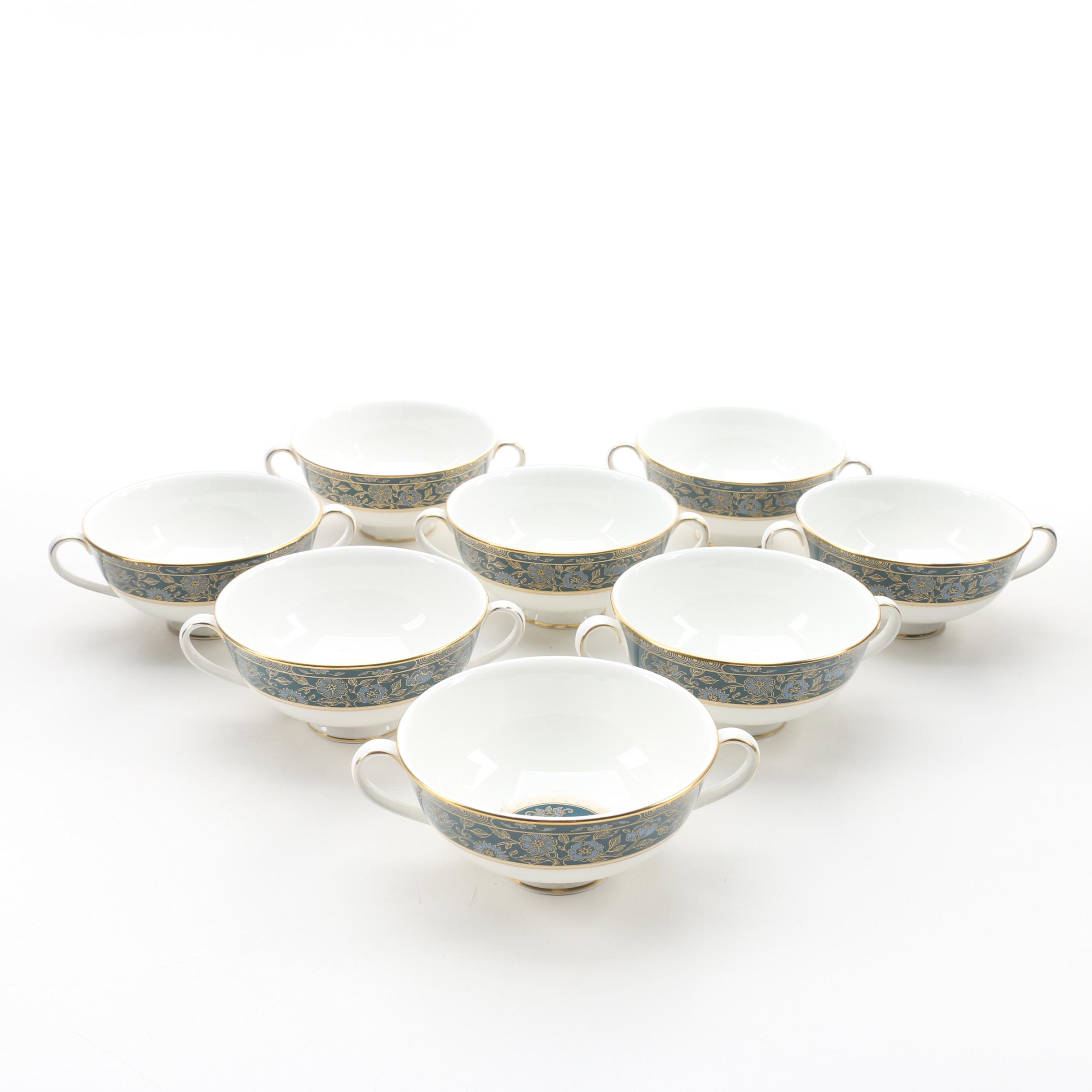 Royal Doulton "Carlyle" Bone China Cream Soup Bowls, 19722000 EBTH