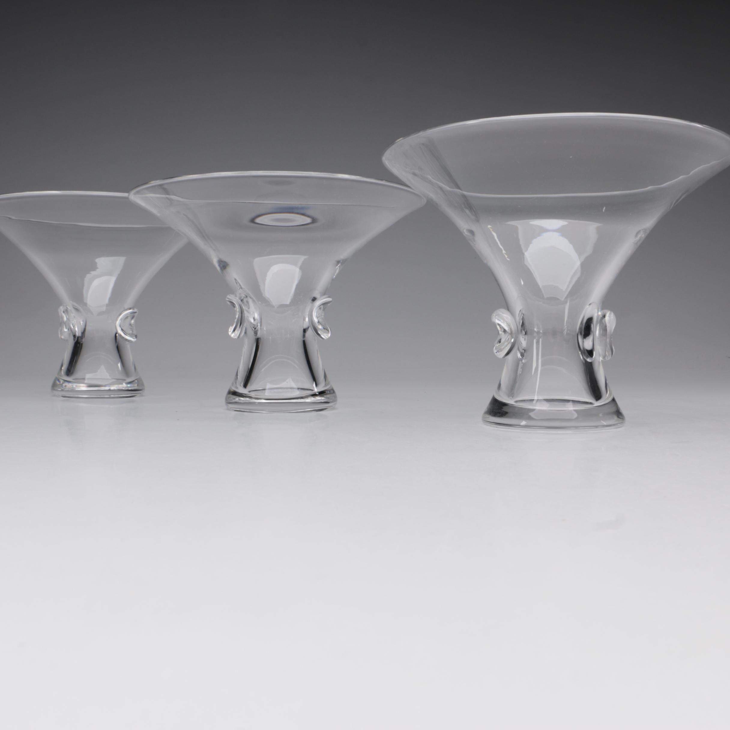 Steuben Art Glass "Bouquet" Vases Designed by Thompson, 1949 EBTH