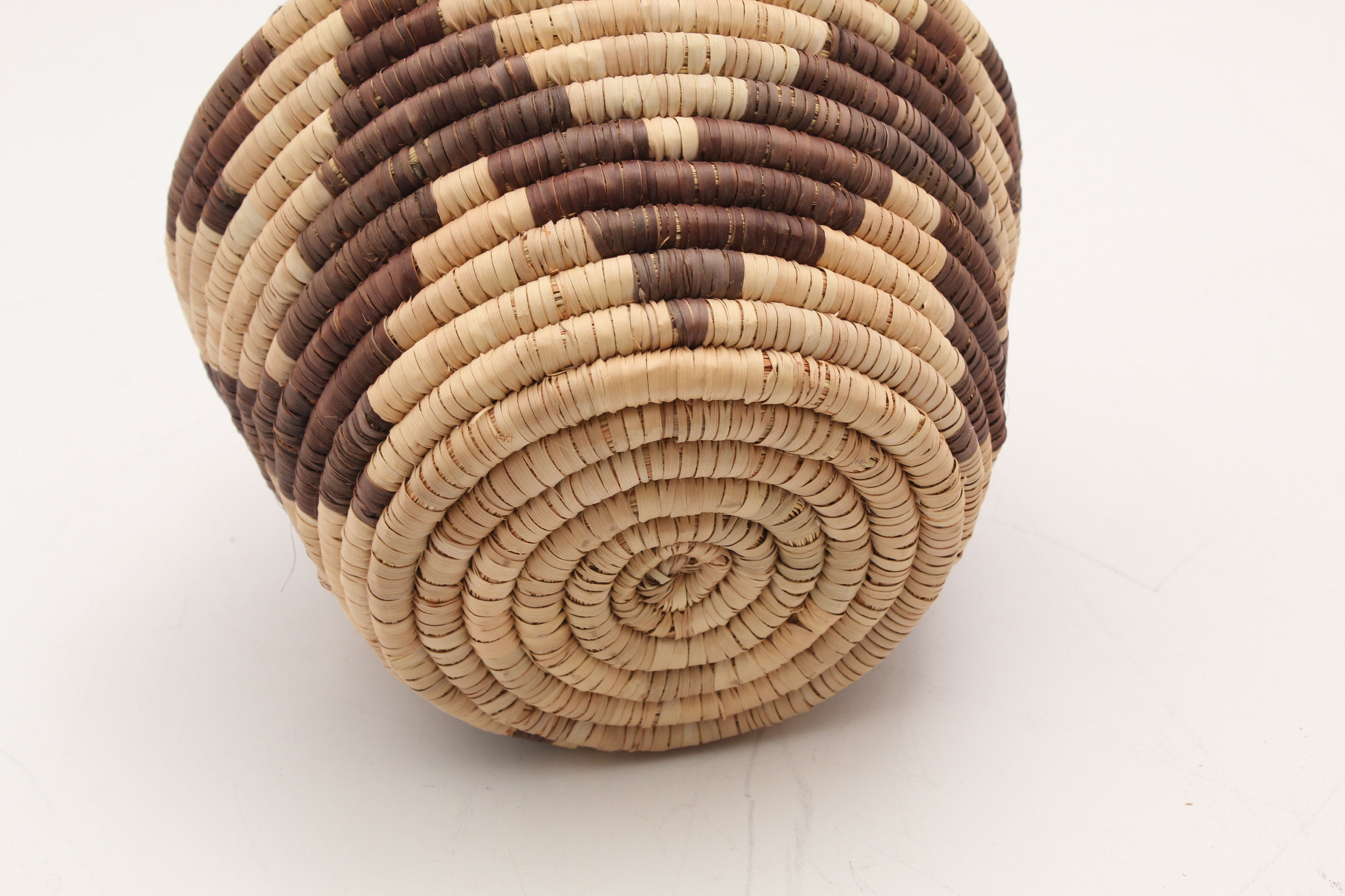 Papago HandMade Coiled Grass Basket EBTH