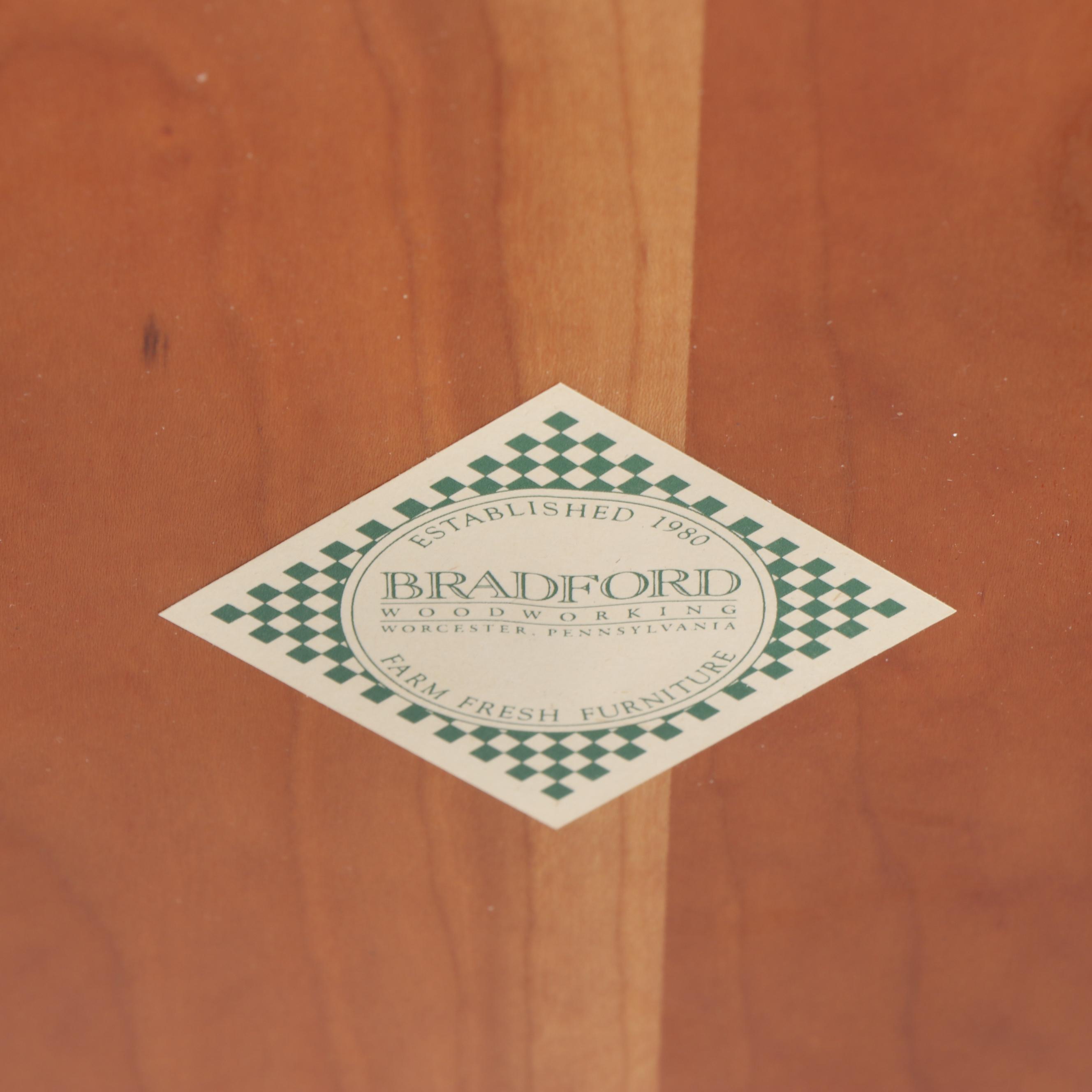 Bradford Woodworking Farm Fresh Furniture Cherry Stool with Axe Handle