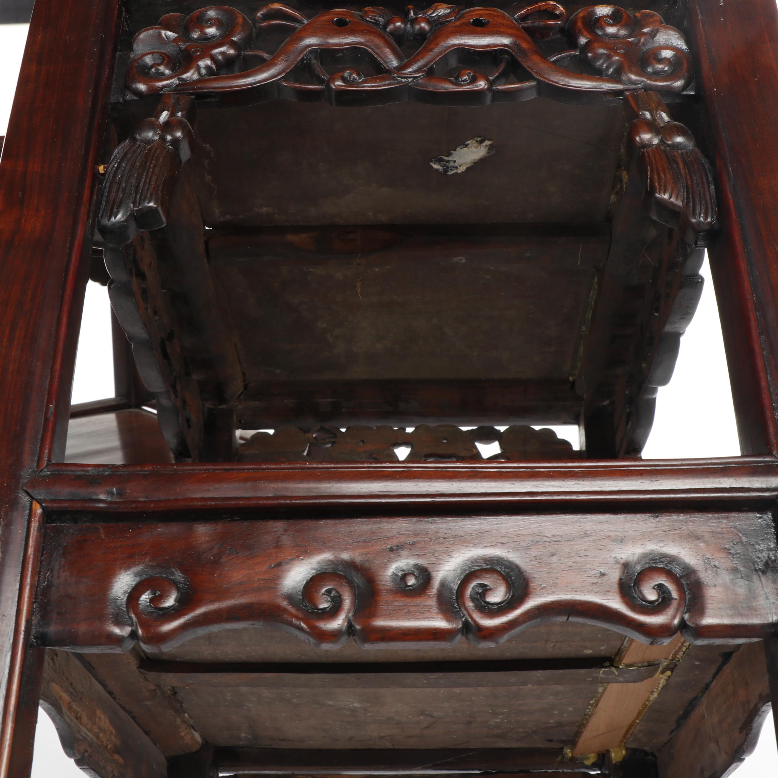 Chinese Cherry Wood Side Tables EBTH