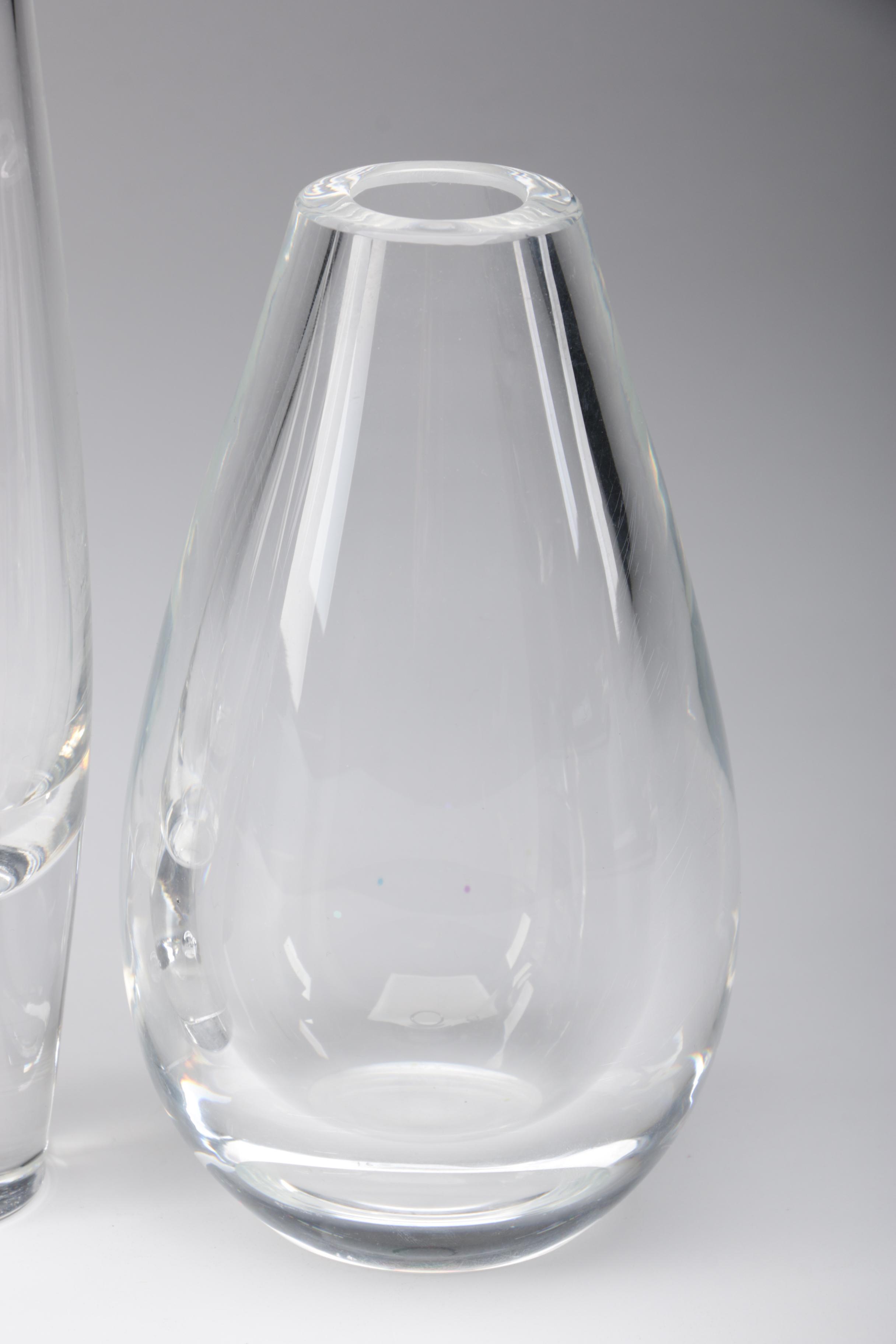 Steuben Art Glass Vases including Teardrop Bud Vase by David Hills, 1949 EBTH