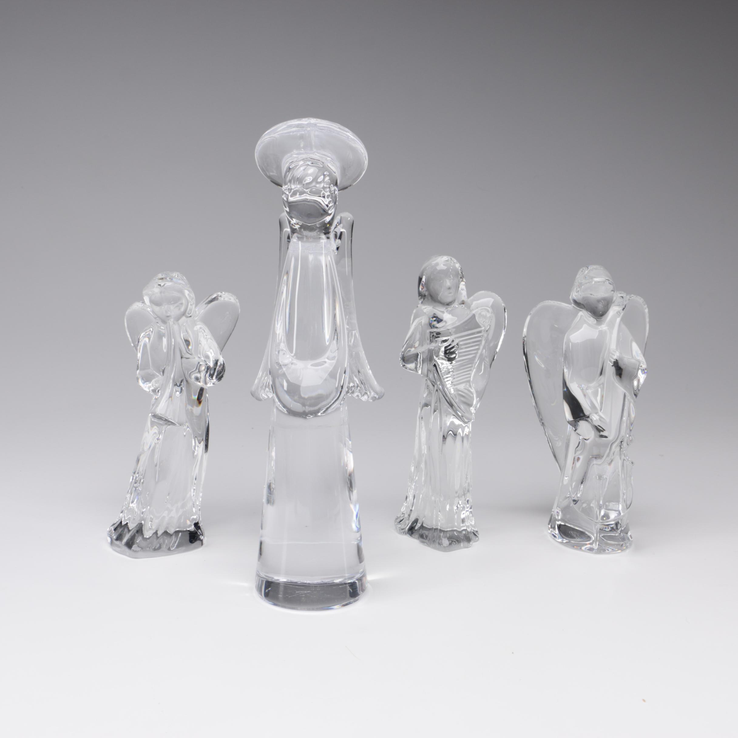 Baccarat Nativity Series Crystal Angel Figurines EBTH